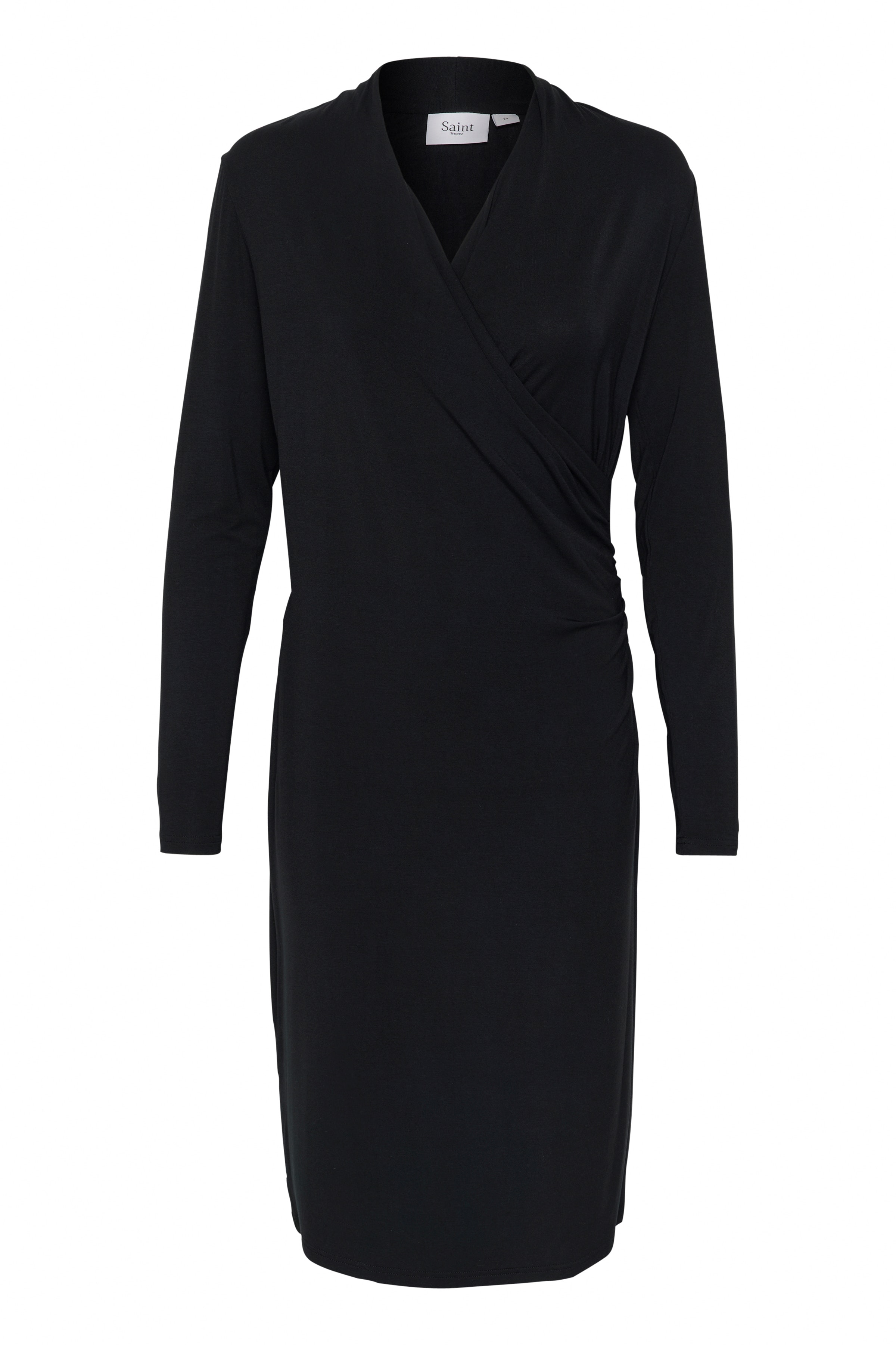 ★ DIAGONAL★ TERRY V NECK DRESS black DA233KN16BK B_575ADJUSTED_c4ea8b8e-e0aa-