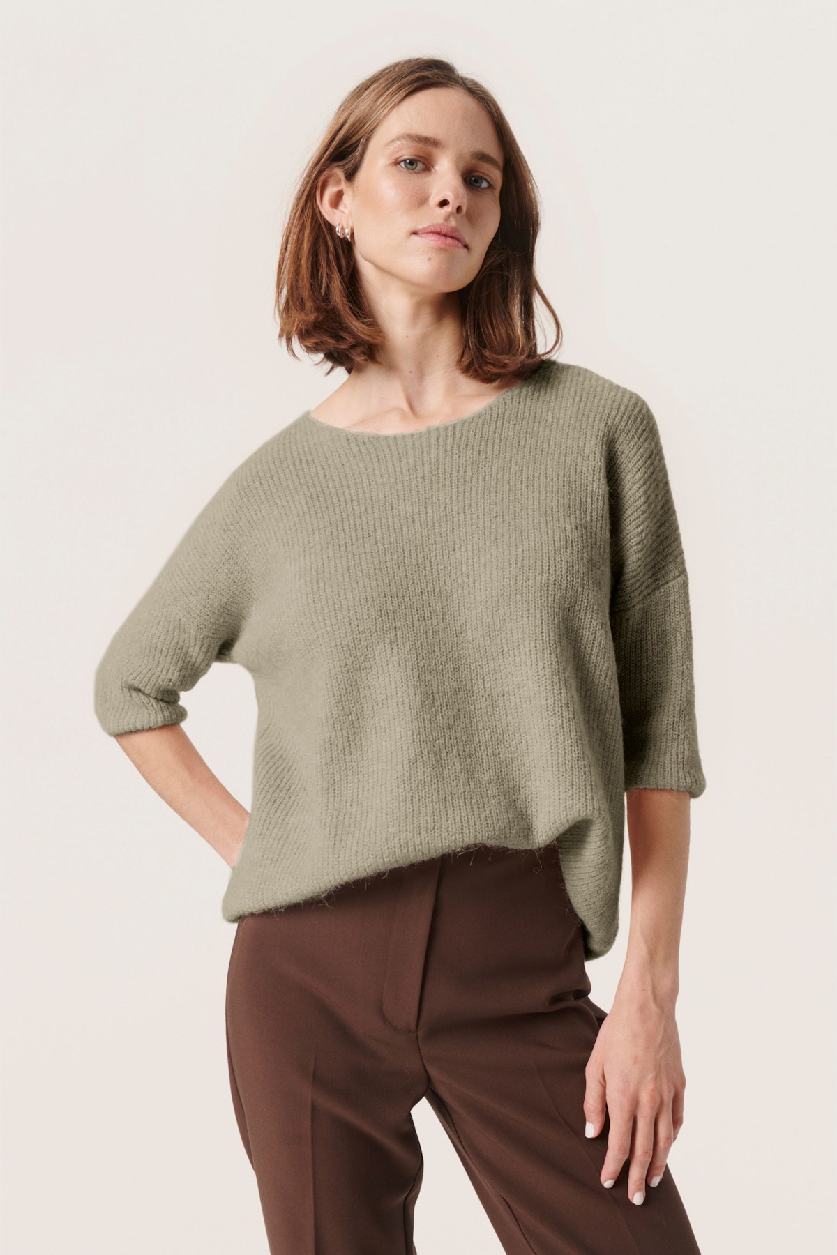 Tuesday Pullover in brindle colour