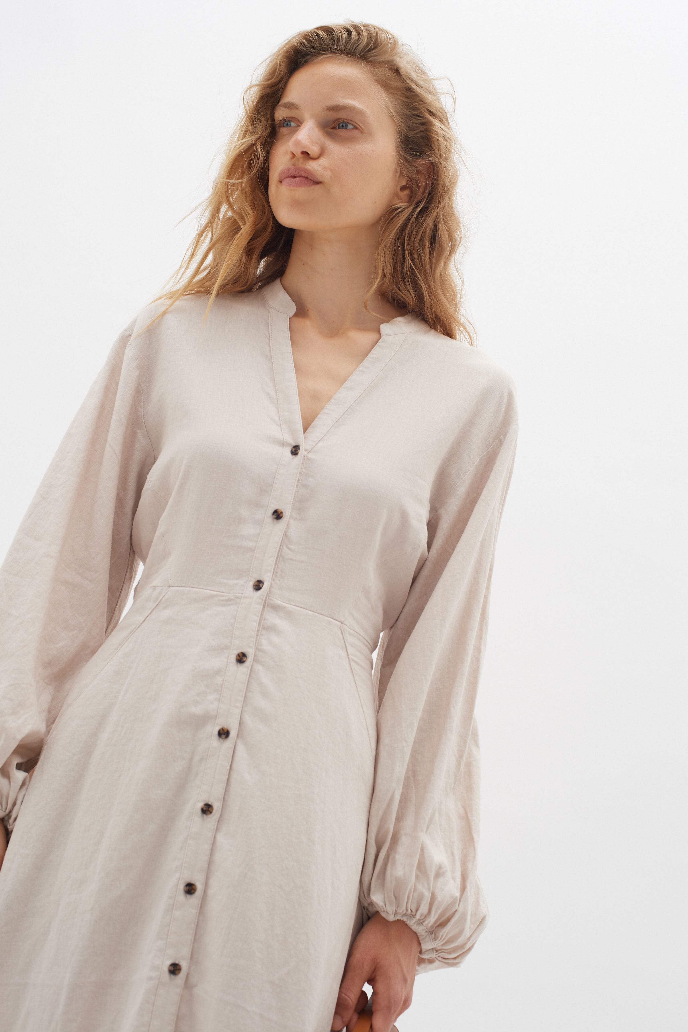 PattieIW Leinen Kleid LOOKBOOK FRONT 30109186-130403