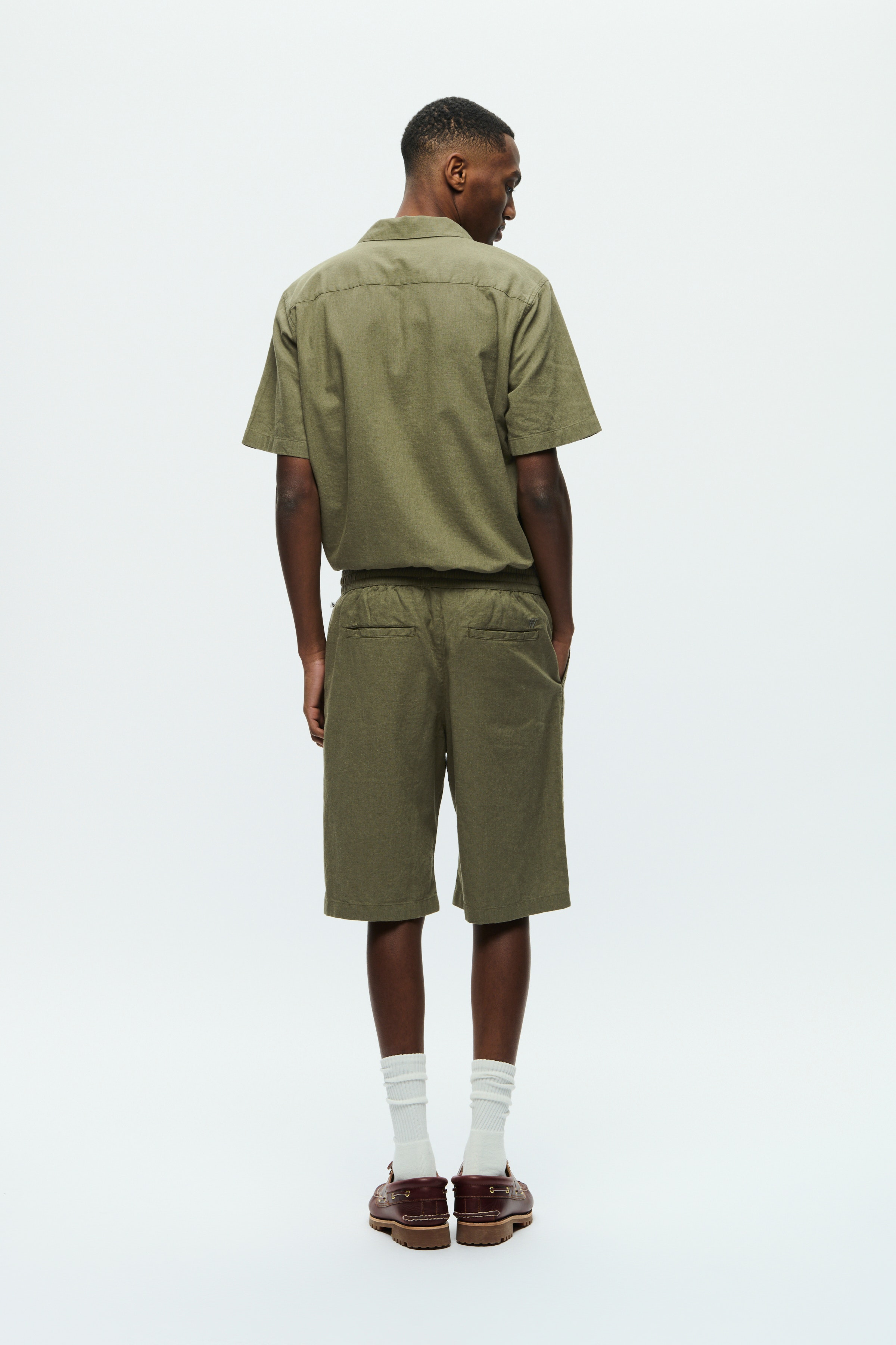 WWenoch Hør Shorts  LOOKBOOK BACK 30251410-180515