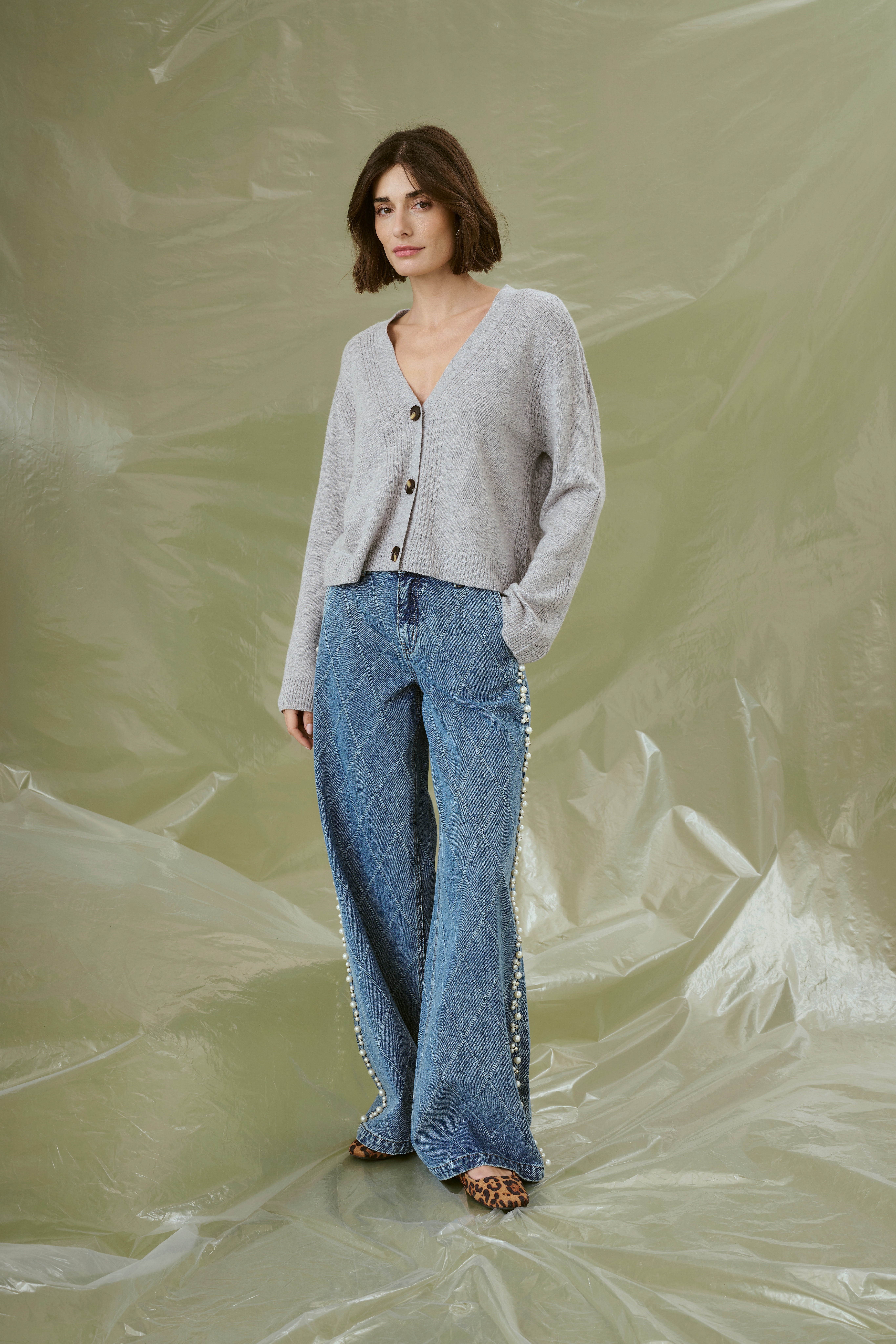 CUalys Jeans med pärlor LOCATION NONE 50112280-500027