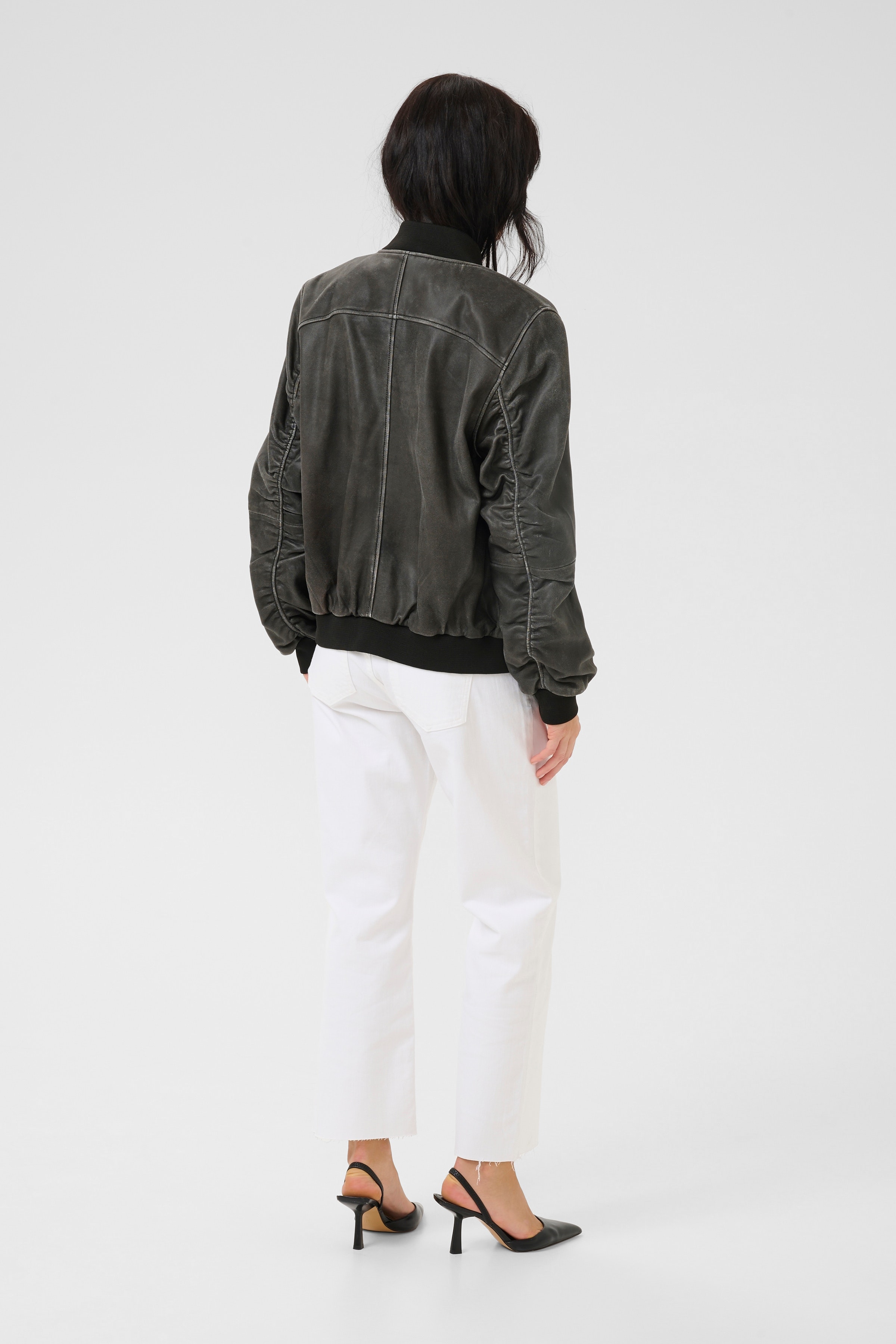 MWGilo Leren bomber LOOKBOOK BACK 10704311-100081