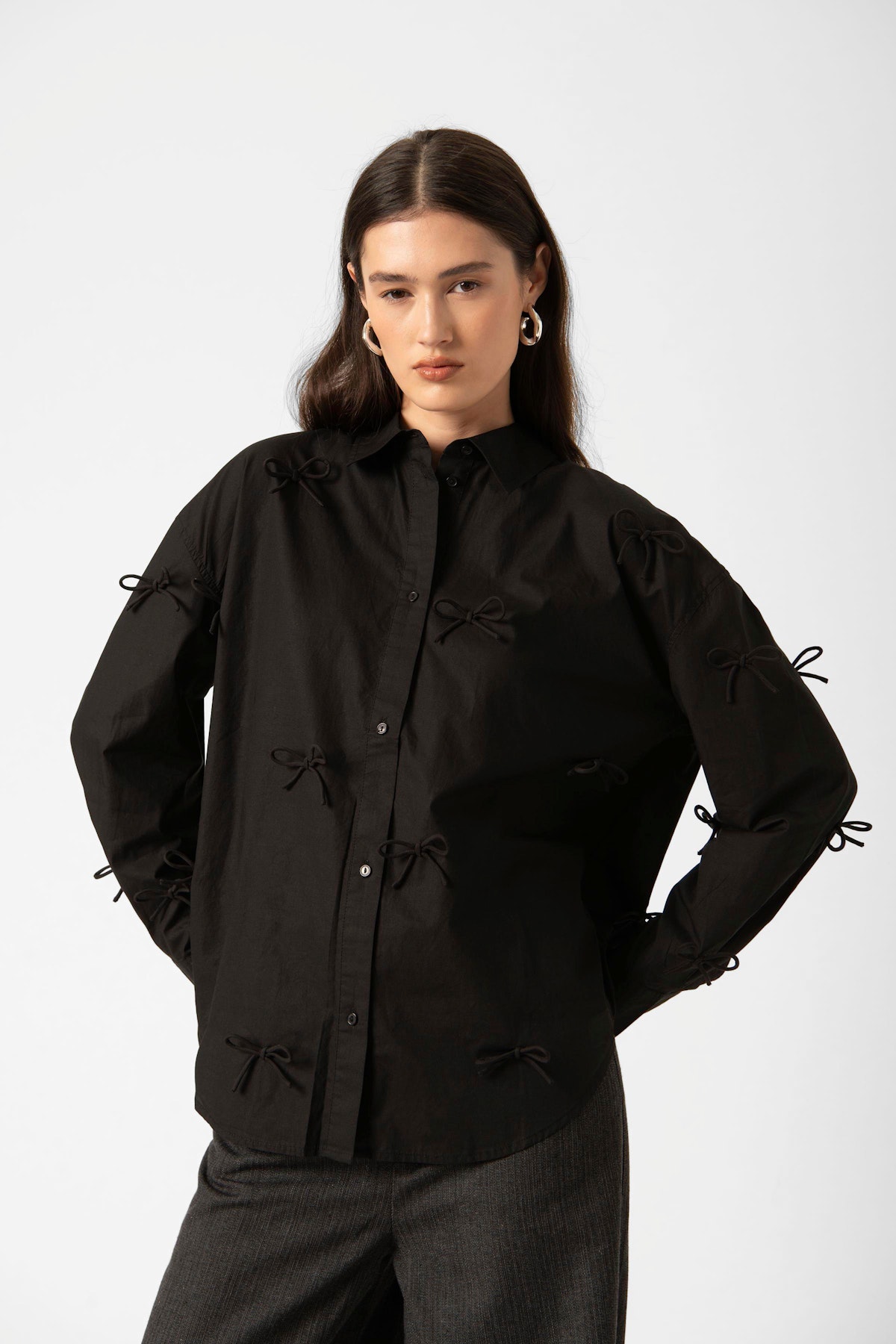 SLJoa Shirt in black cotton