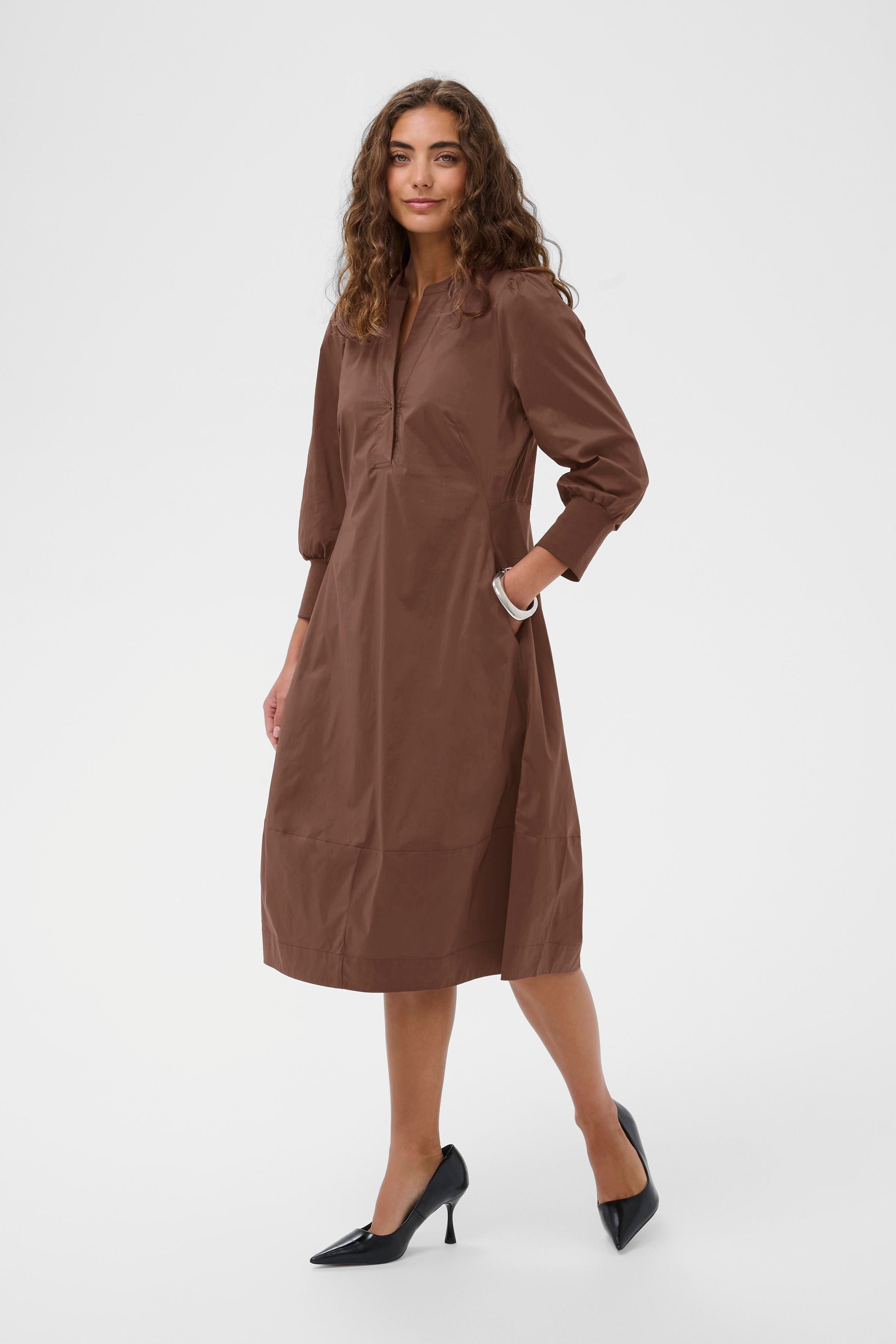 CUantoinett Kleid mit 3/4-Ärmeln LOOKBOOK FRONT 50110059-191220