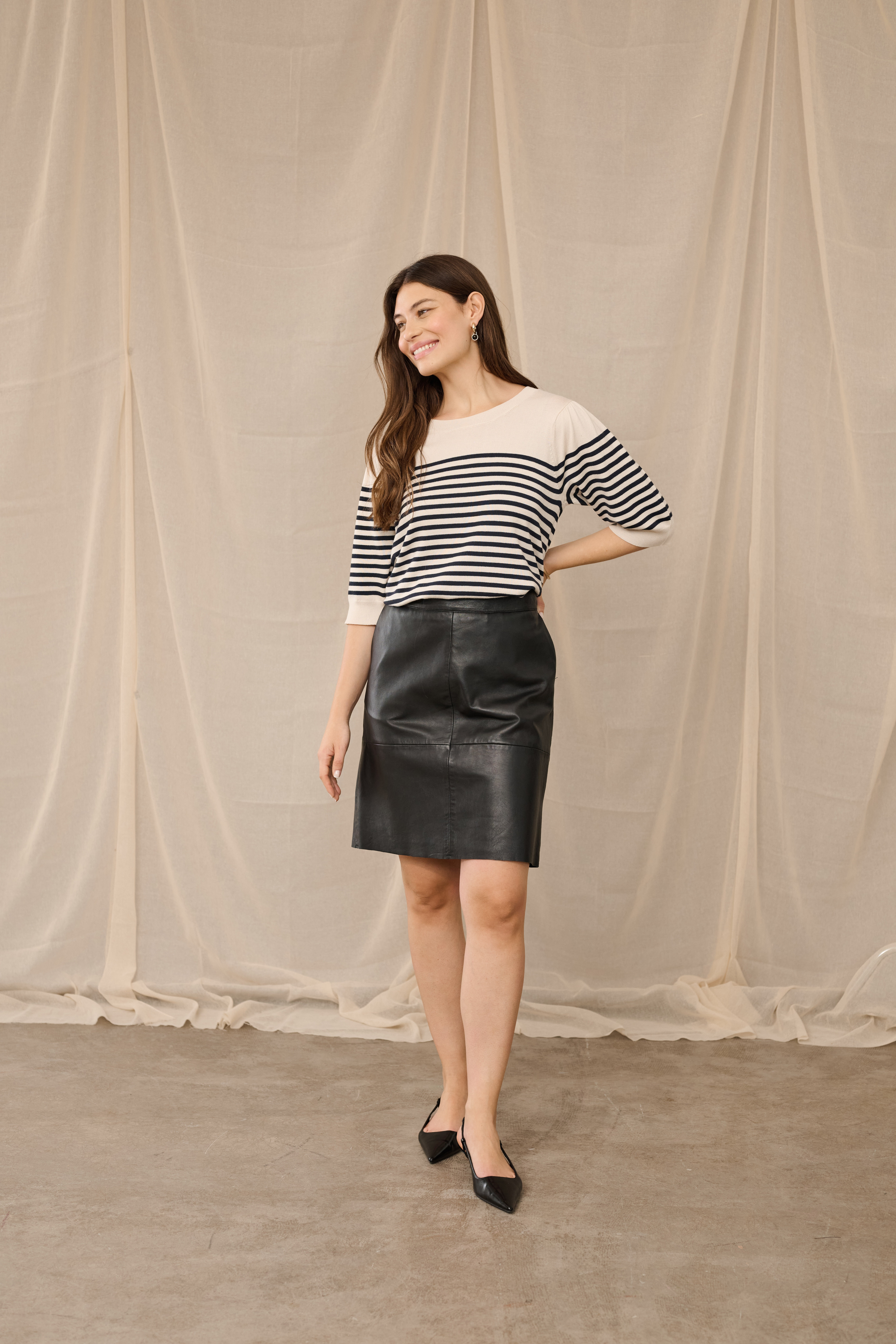 CUberta Leather skirt LOCATION NONE 50106966-500012
