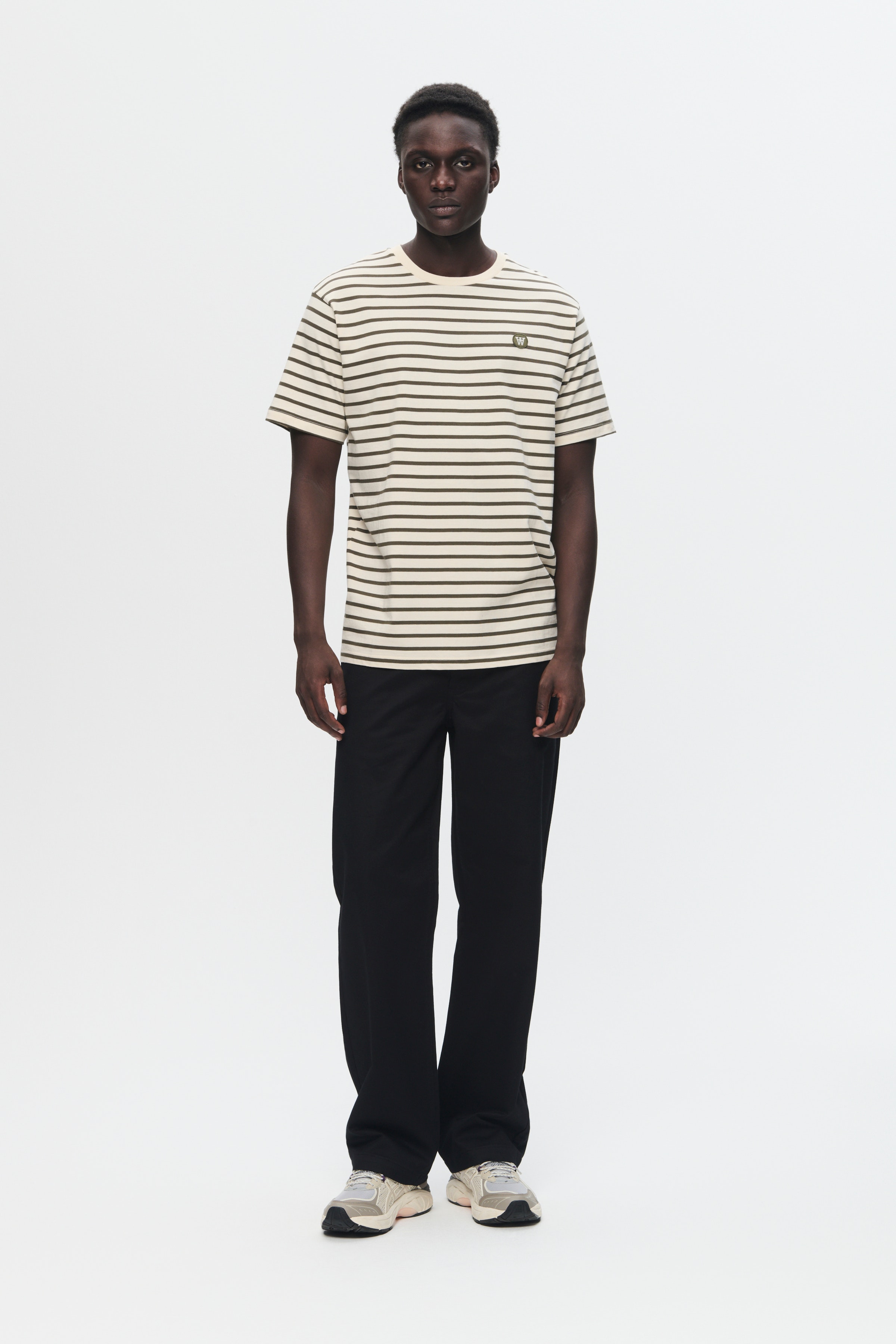 【Paragraph】25ss WASHED PIN STRIPE T SHIRT WASHED PIN STRIPE T SHIRT - PARAGRAPH | 60% - Asian Fashion