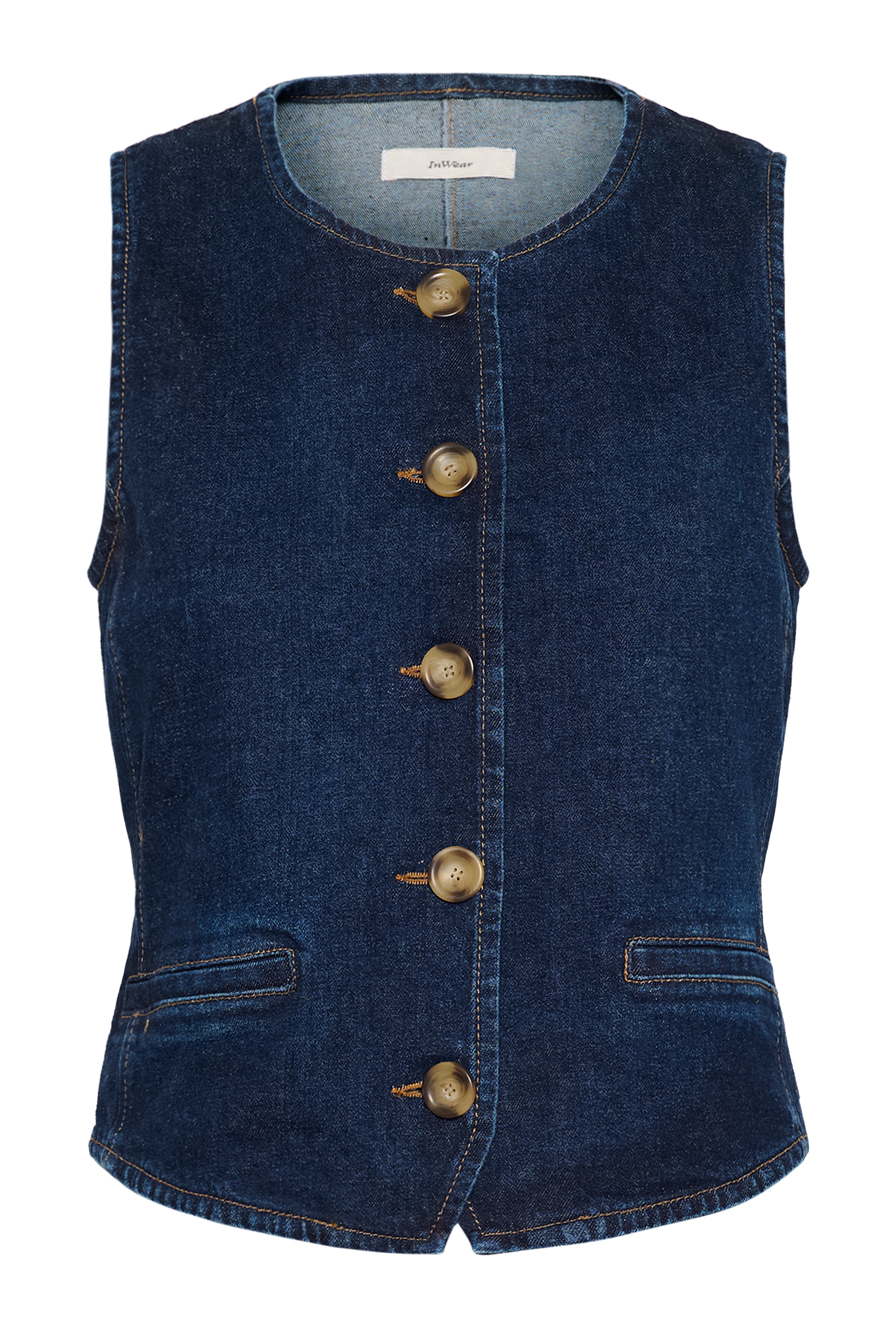 NanaIW Denim Waistcoat LOOKBOOK DETAIL 30110967-304092