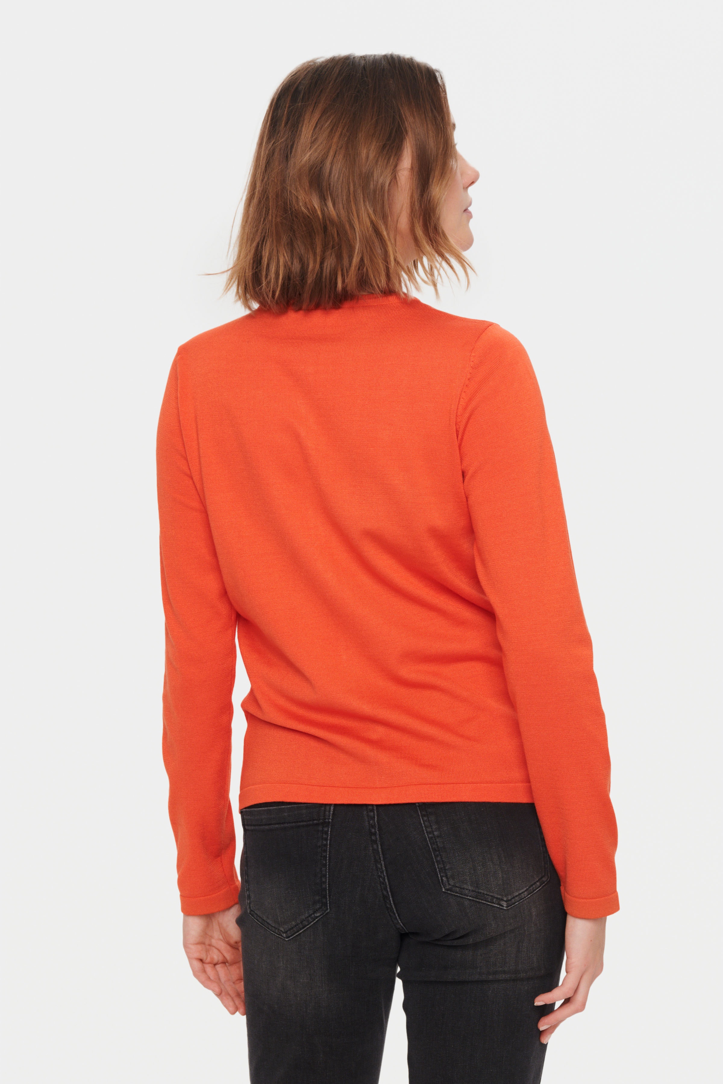 MilaSZ R-Neck Cardigan LOOKBOOK BACK 30500005-171456