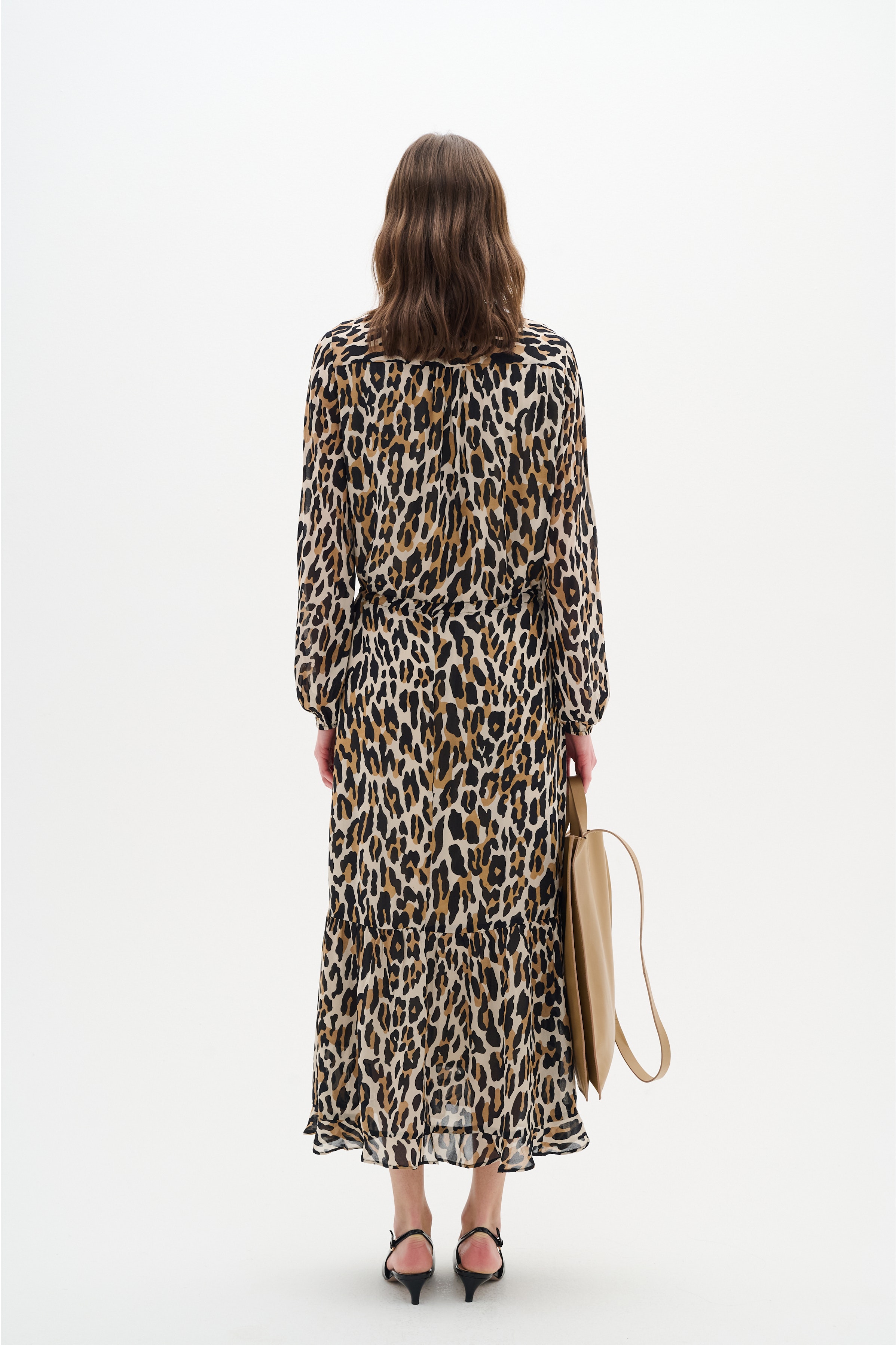 ClarieIW leopard Kjole LOOKBOOK BACK 30110113-303436