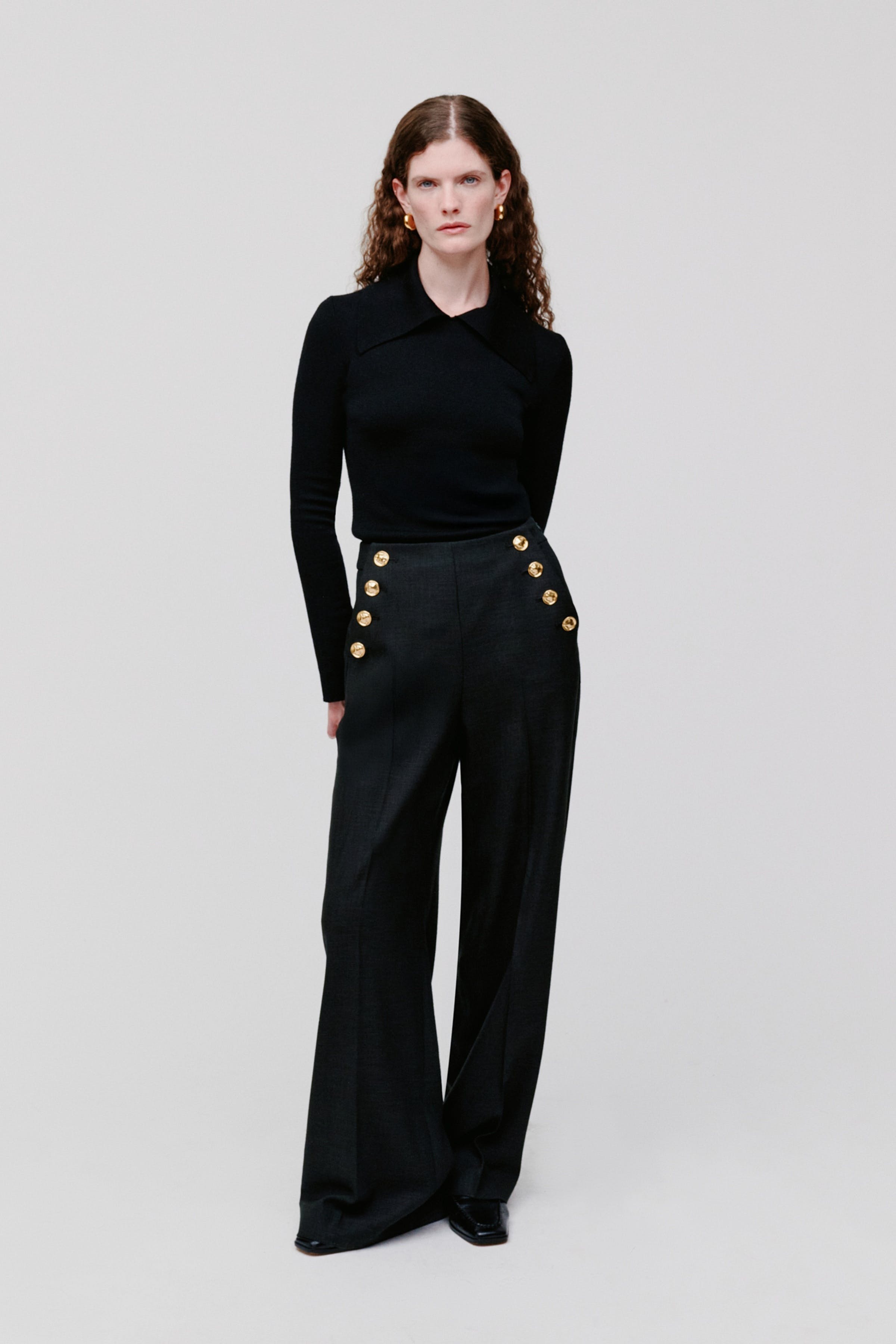 PHELINE Trousers LOOKBOOK FRONT 30600730-BK999