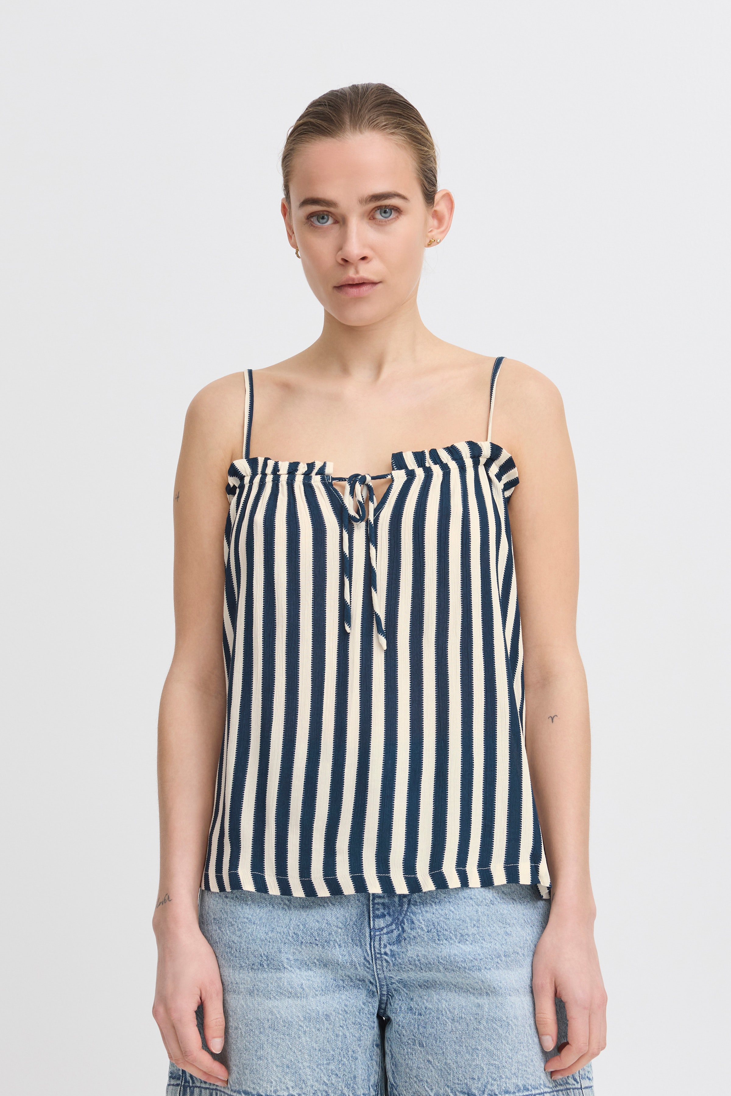 IHMARRAKECH Kurzarm-Bluse LOOKBOOK FRONT 20122946-204479