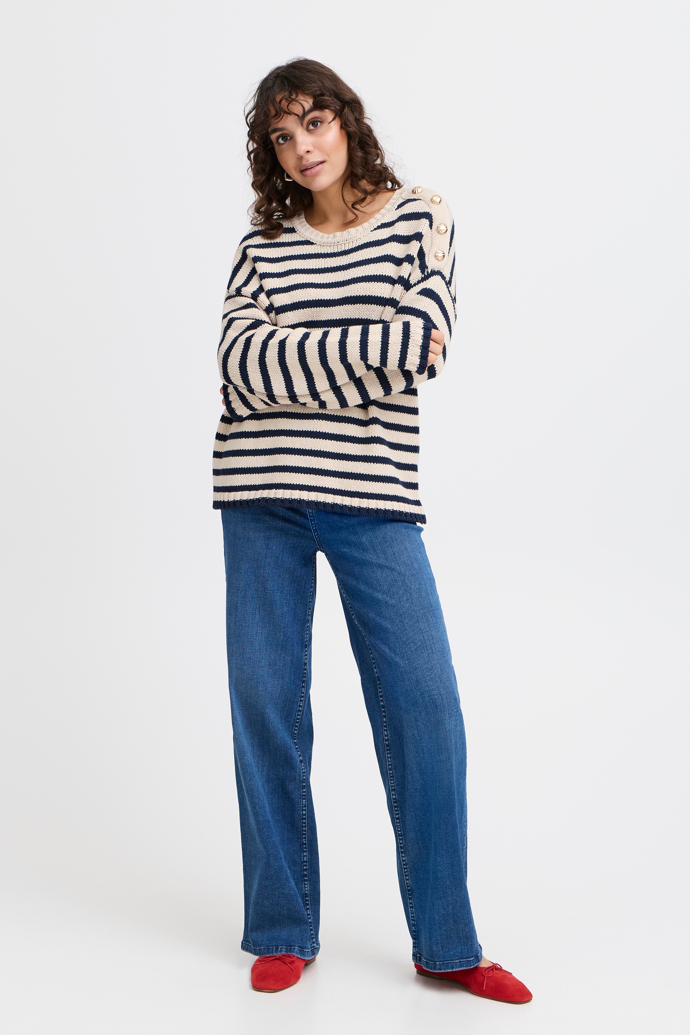 FRBELINDA PU 1 Strickpullover LOOKBOOK FRONT 20615112-204025