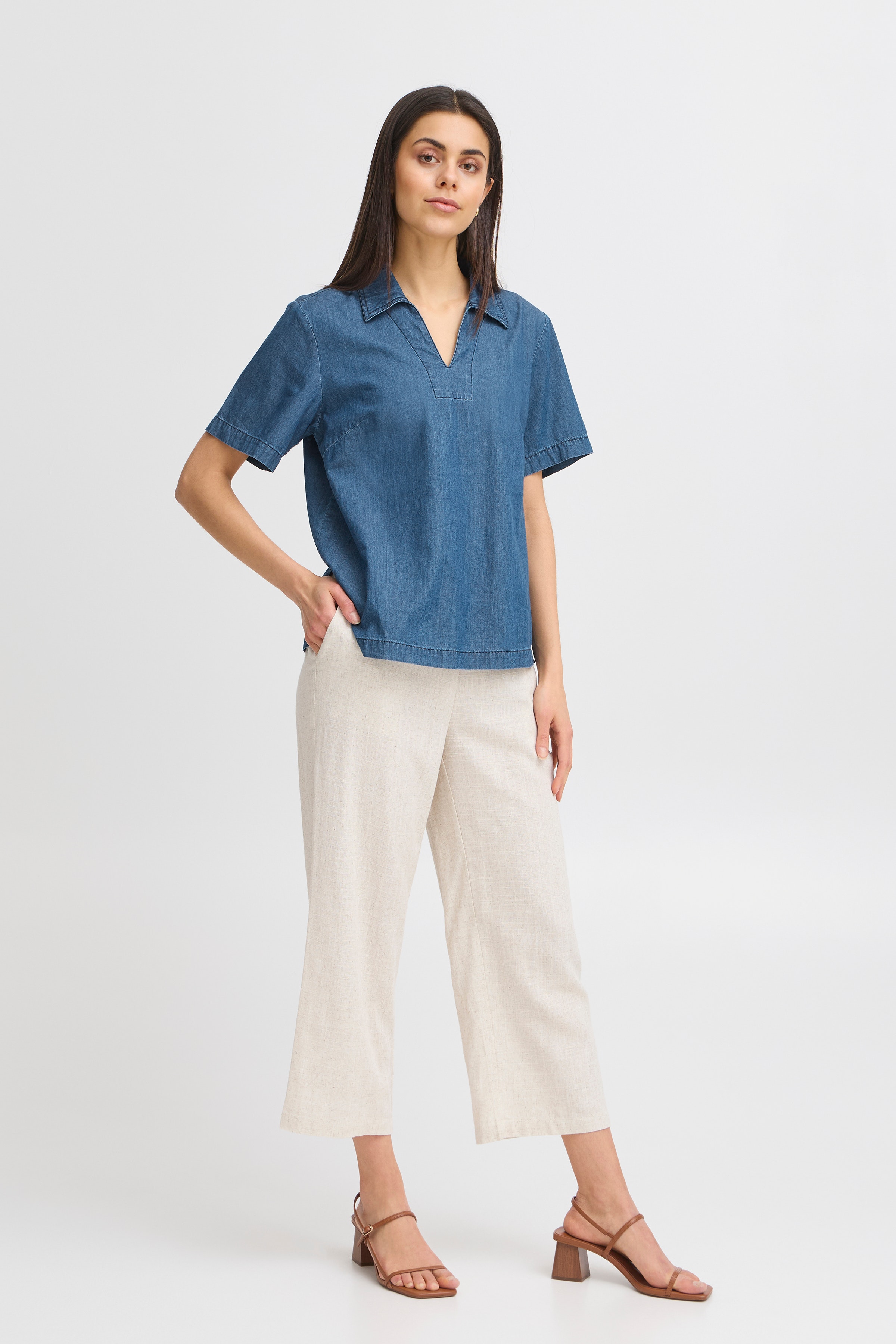 FRKINDRA Skjorte LOOKBOOK FRONT 20615749-200077