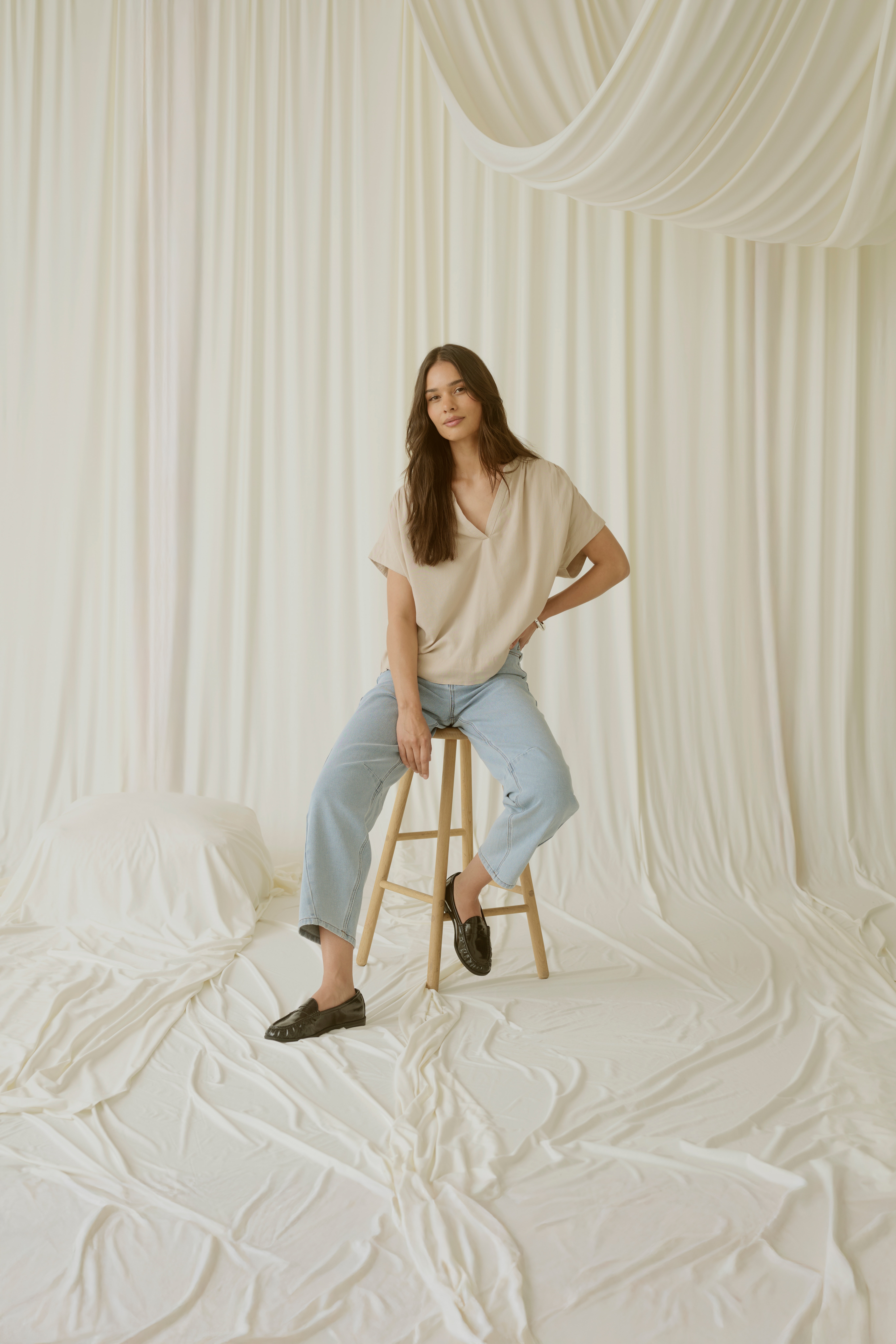 KAmilia Linen Top LOCATION NONE 10509670-151305