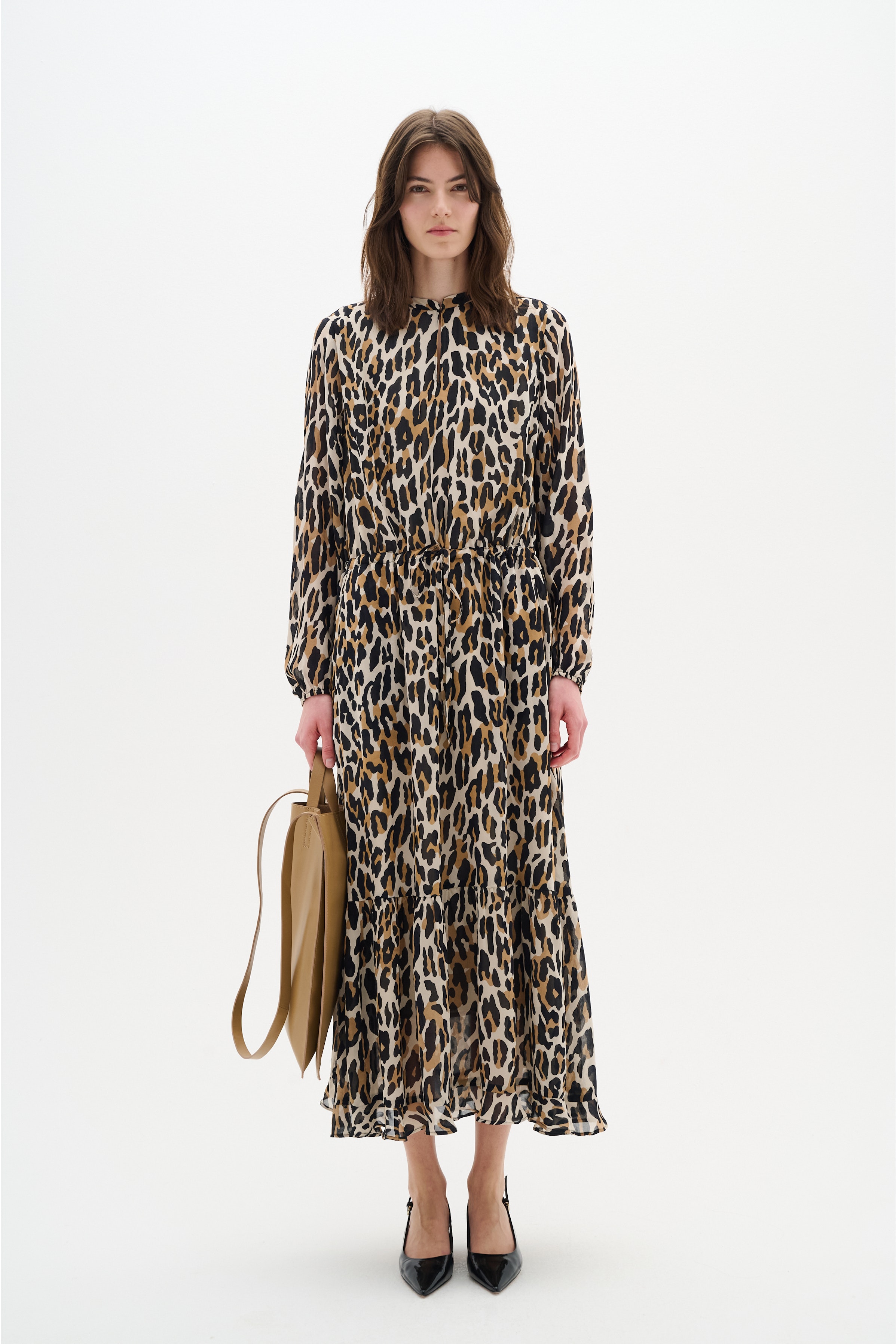 ClarieIW leopard Dress LOOKBOOK FRONT 30110113-303436