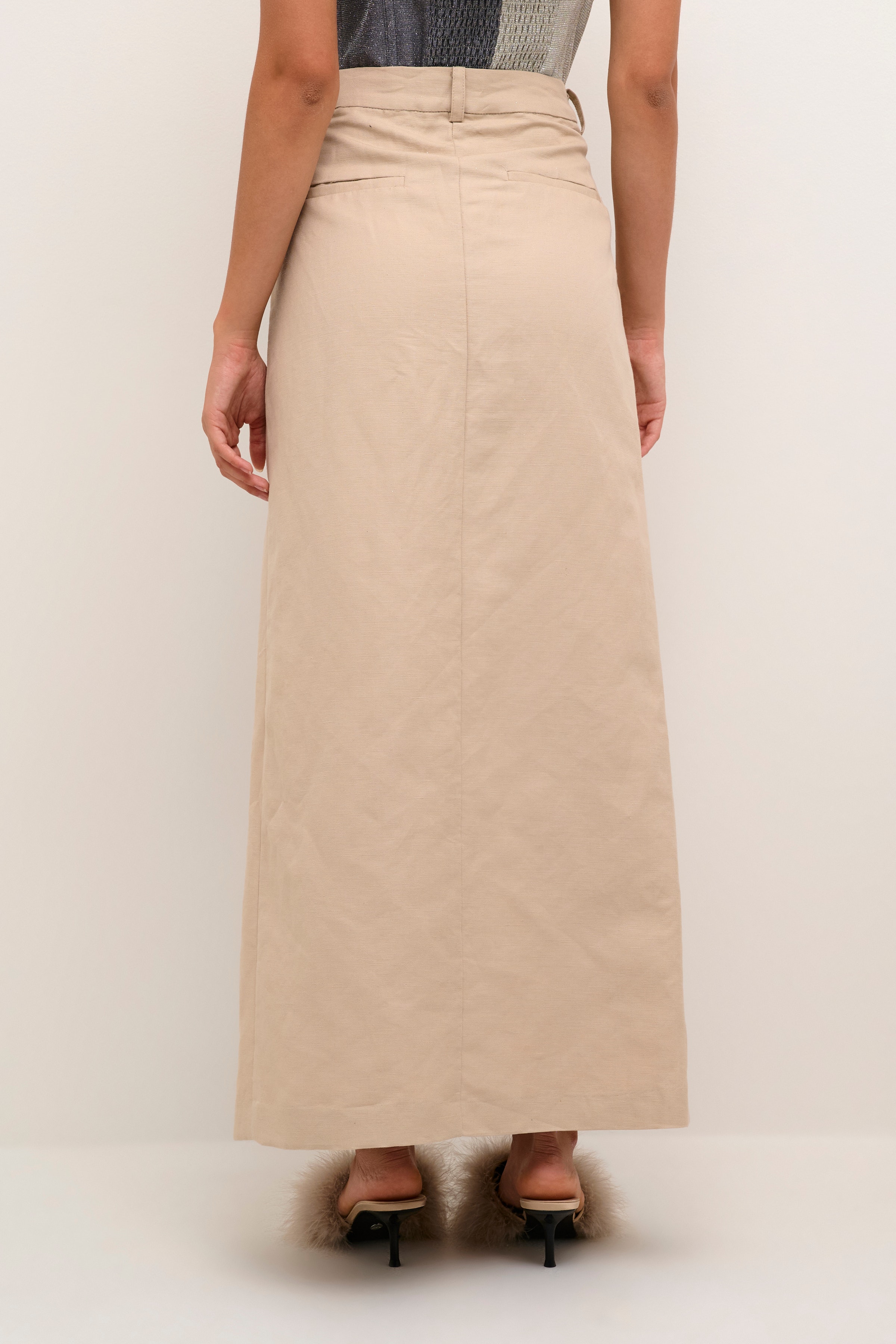 ObiKB Linen skirt LOOKBOOK BACK 10104945-141106