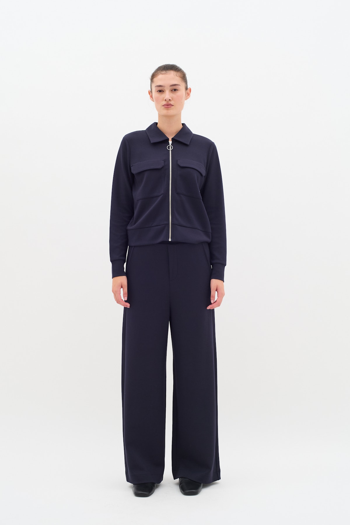 ジャケット・アウター Cut Pile Reversible Hospital Jacket BecaIW Sweat jacket in marine blue colour