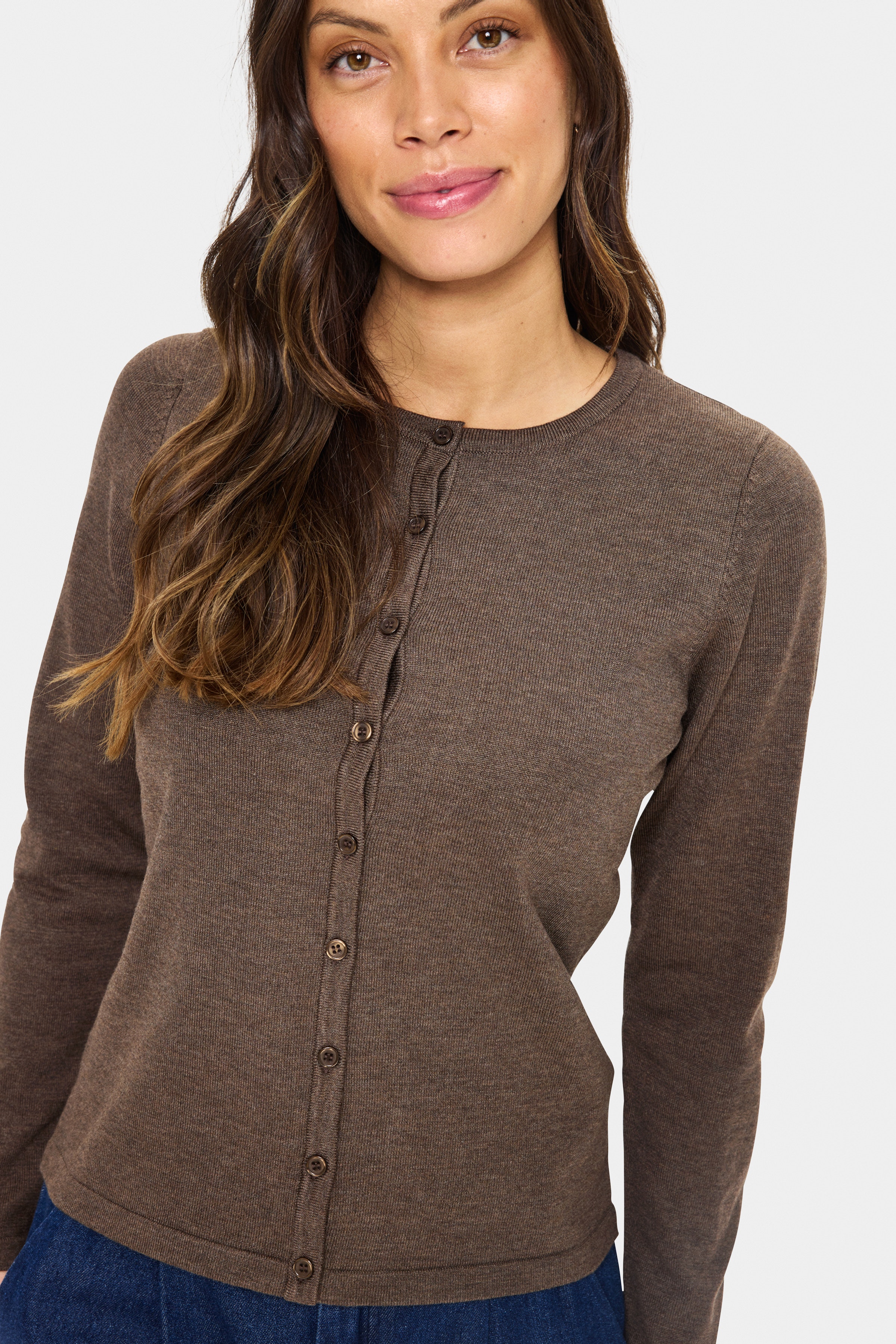 MilaSZ R-Neck Cardigan LOOKBOOK DETAIL 30500005-1908101