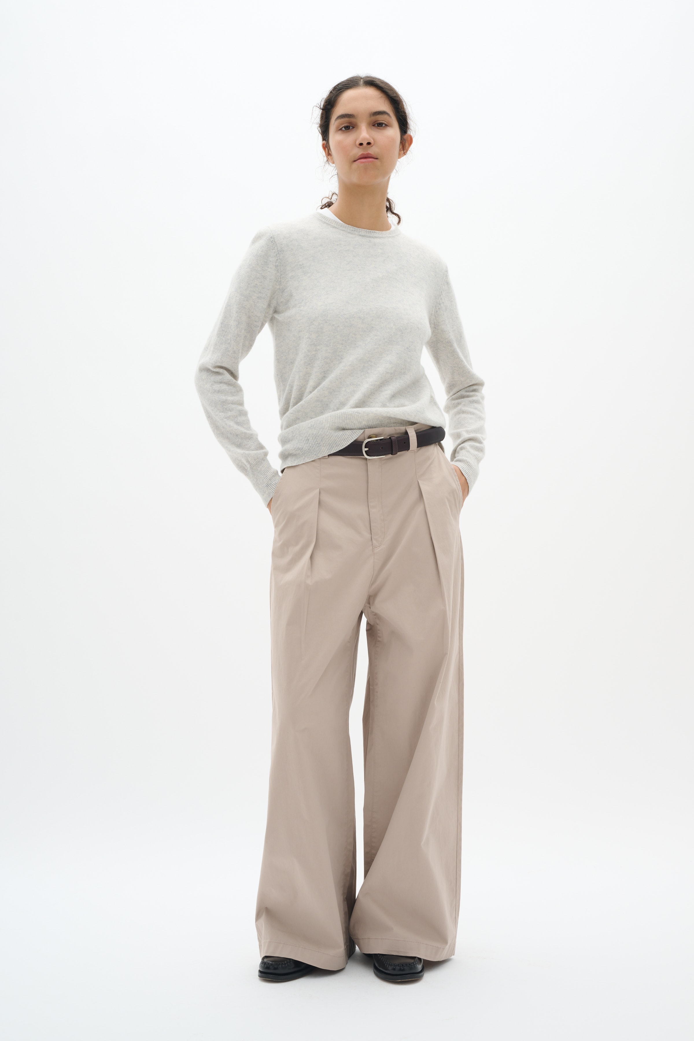 PosyIW Wide Trousers LOOKBOOK FRONT 30109167-151506