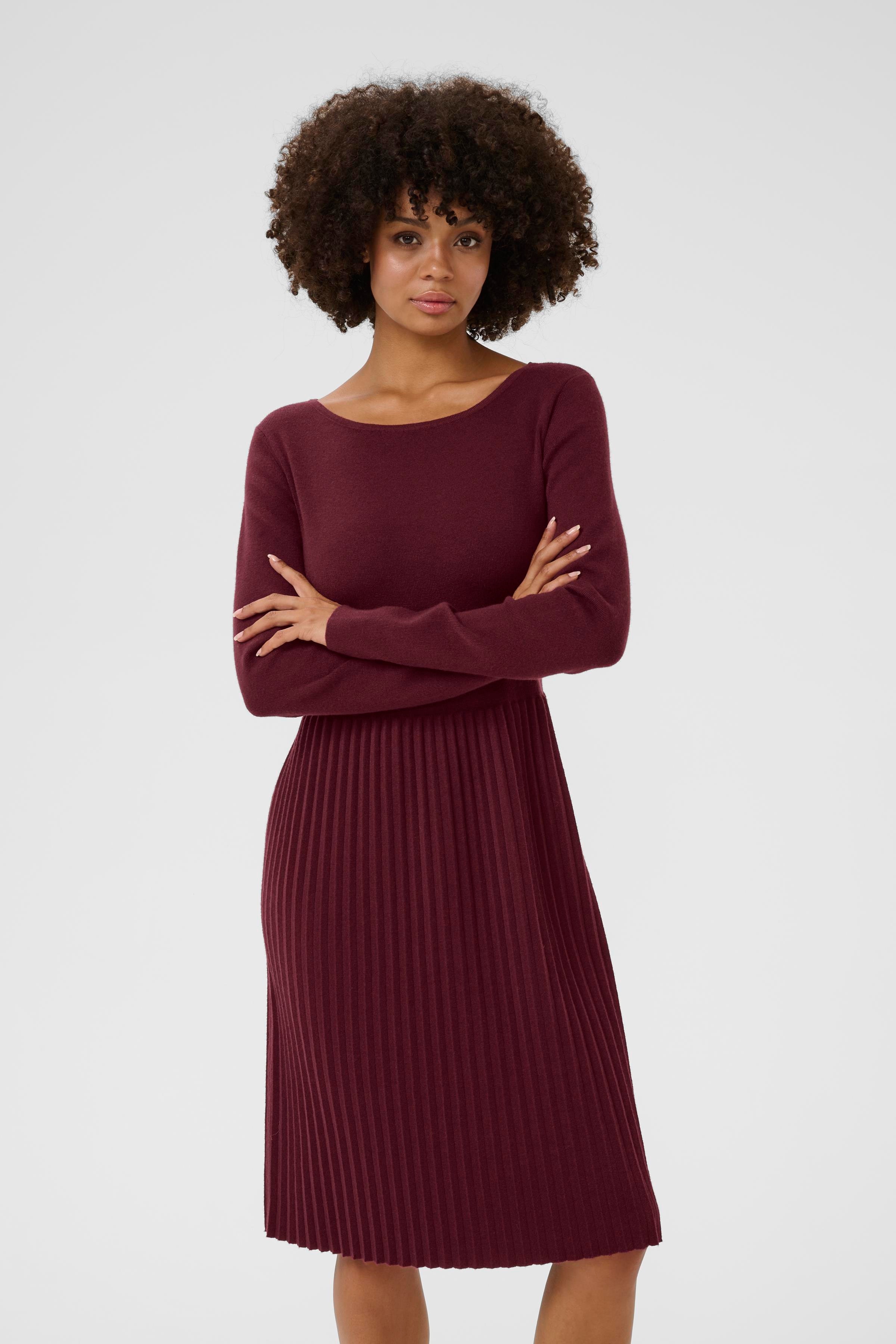 CUluci Strikkjole LOOKBOOK FRONT 50111749-191522