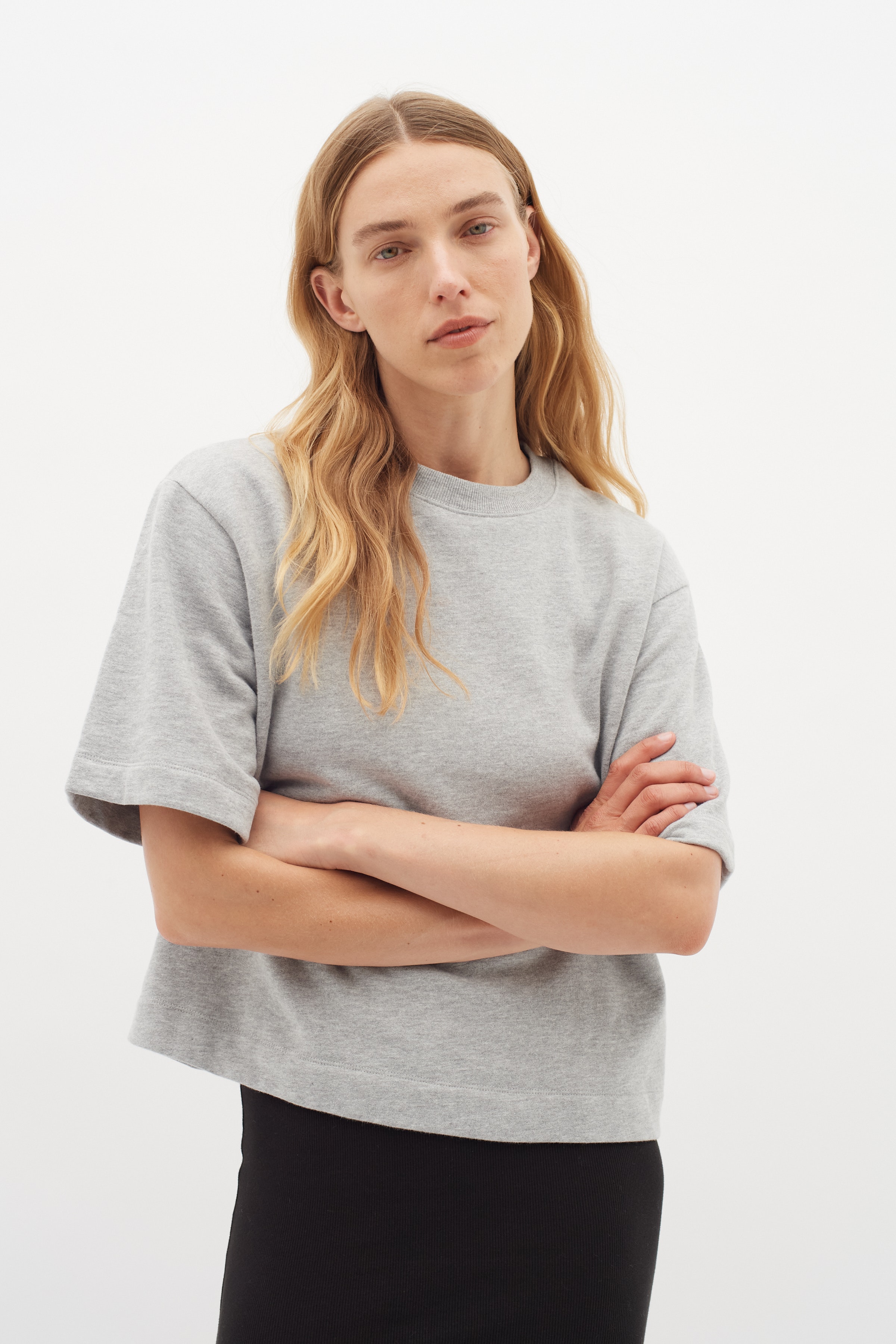 LaneIW Base Sweat T-shirt LOOKBOOK FRONT 30109360-300584