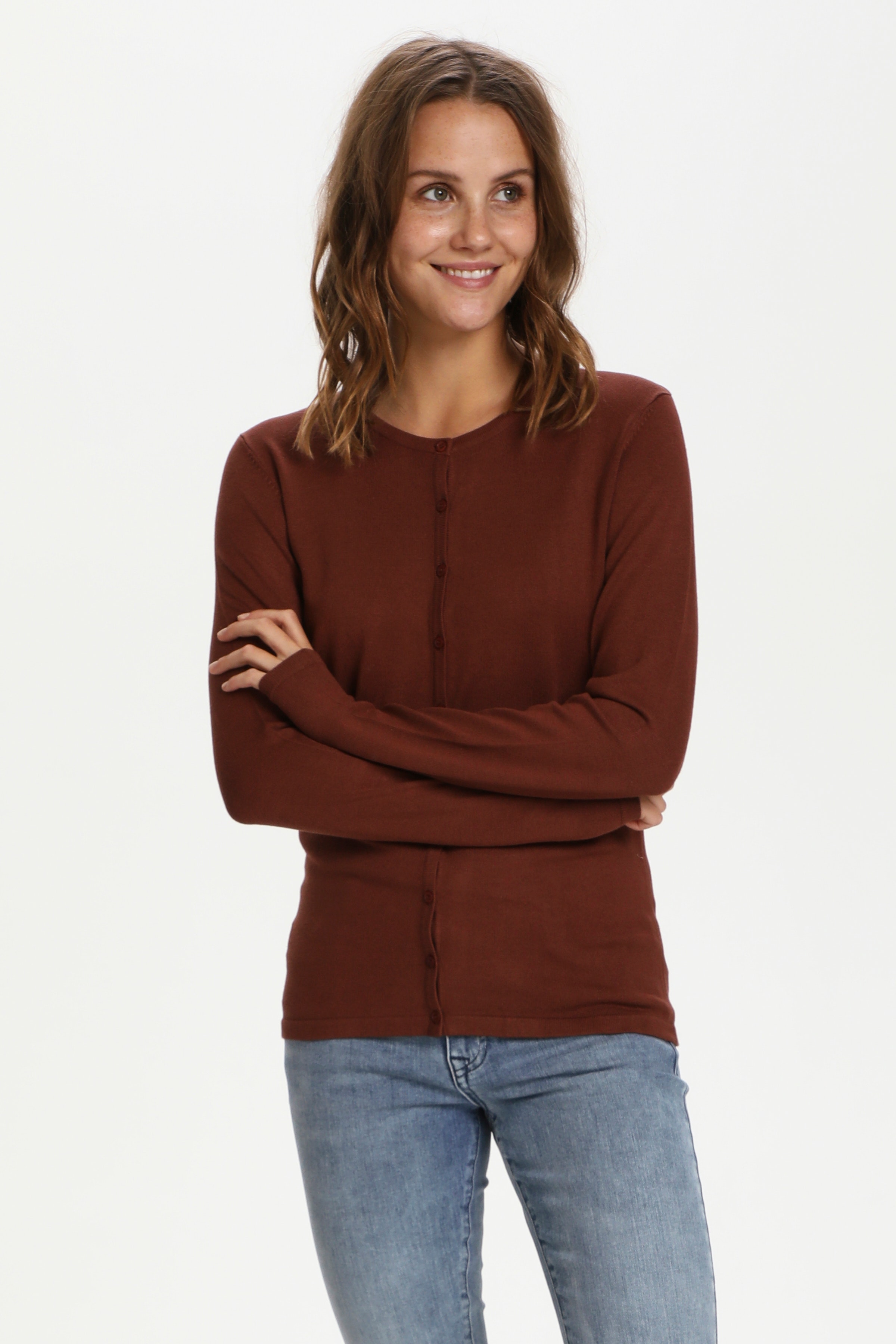 MilaSZ R-Neck Cardigan LOOKBOOK FRONT 30500005-191436