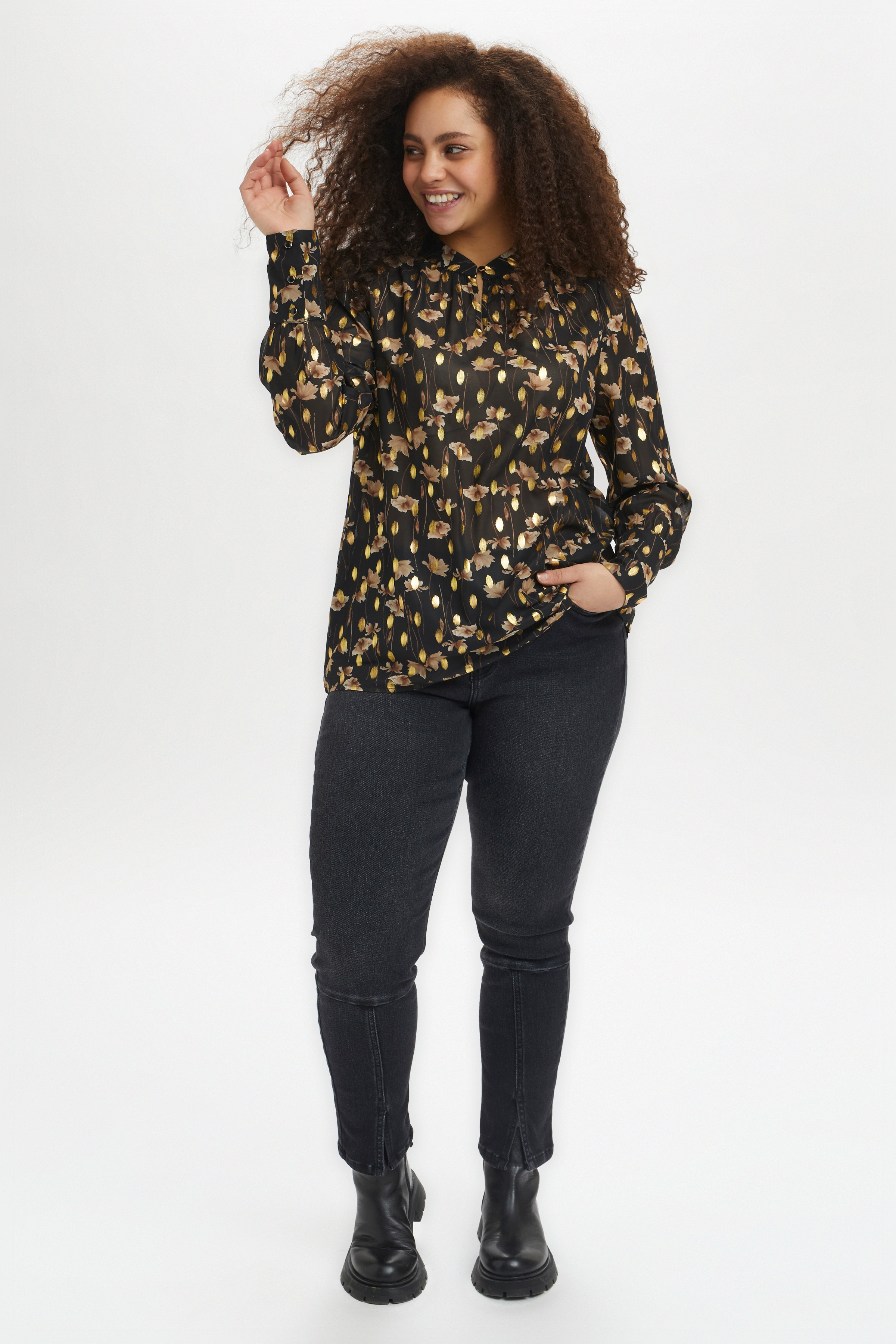 KCfiona Blouse with long sleeve LOOKBOOK FRONT 10580573-101751