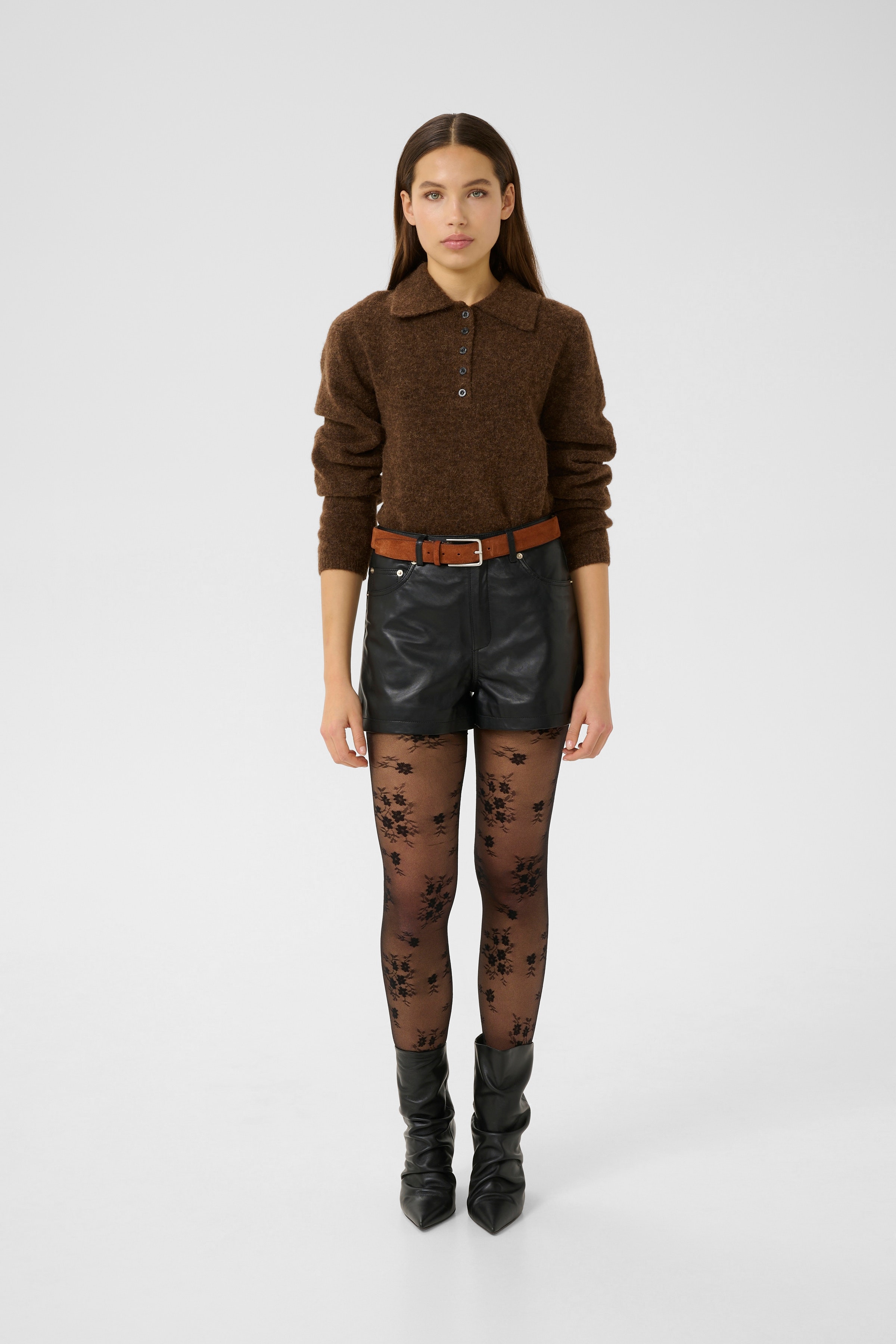 GZmarlie Ledershorts LOOKBOOK FRONT 10910554-100017