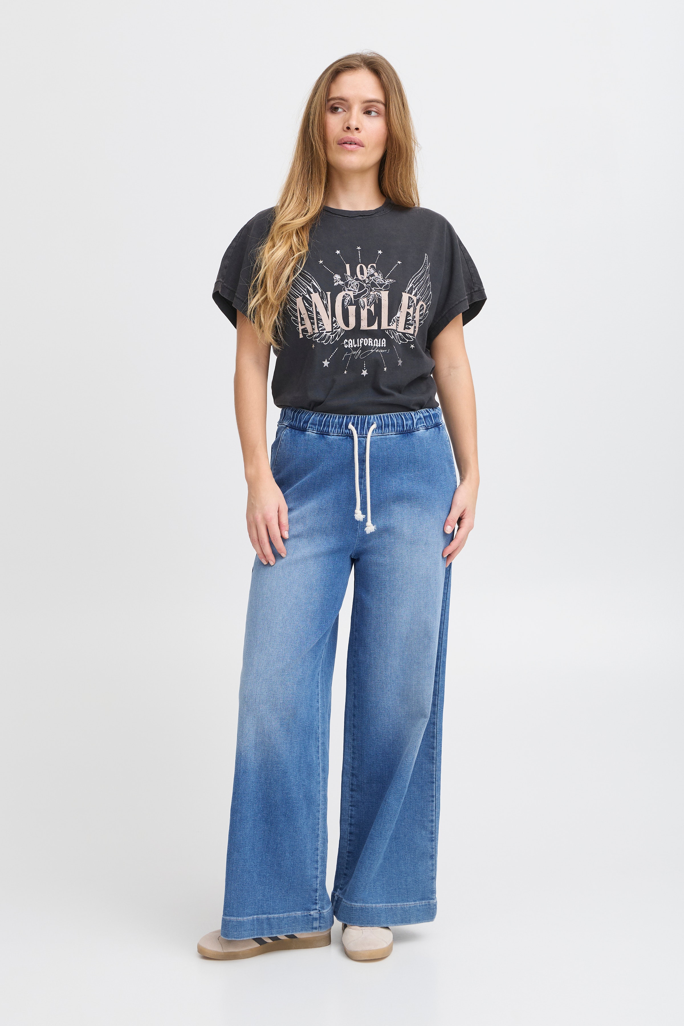 PZRAVEN High Waist Trousers LOOKBOOK FRONT 50208864-200005