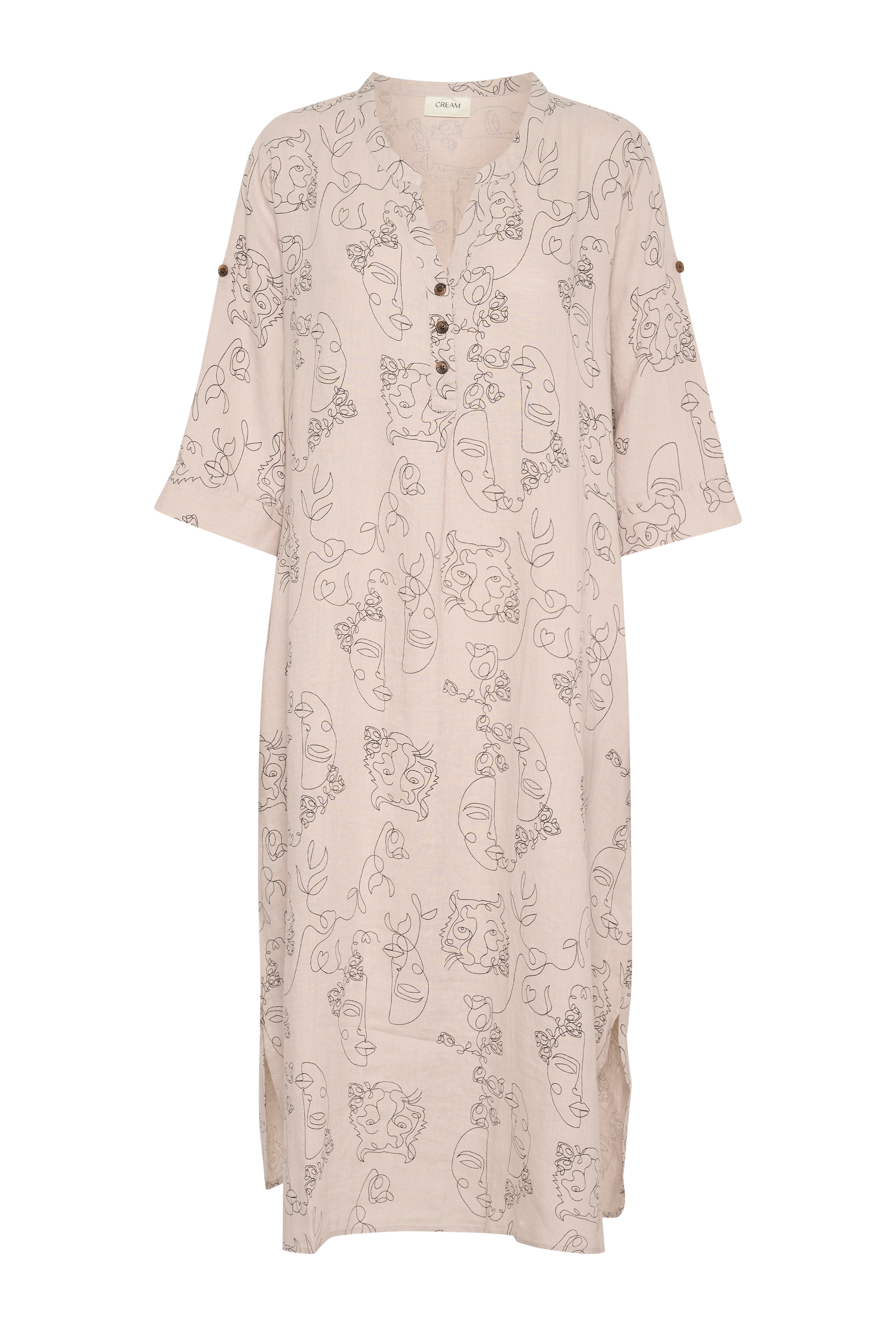 CRBellis Linen dress PACK FRONT 10611577-105559