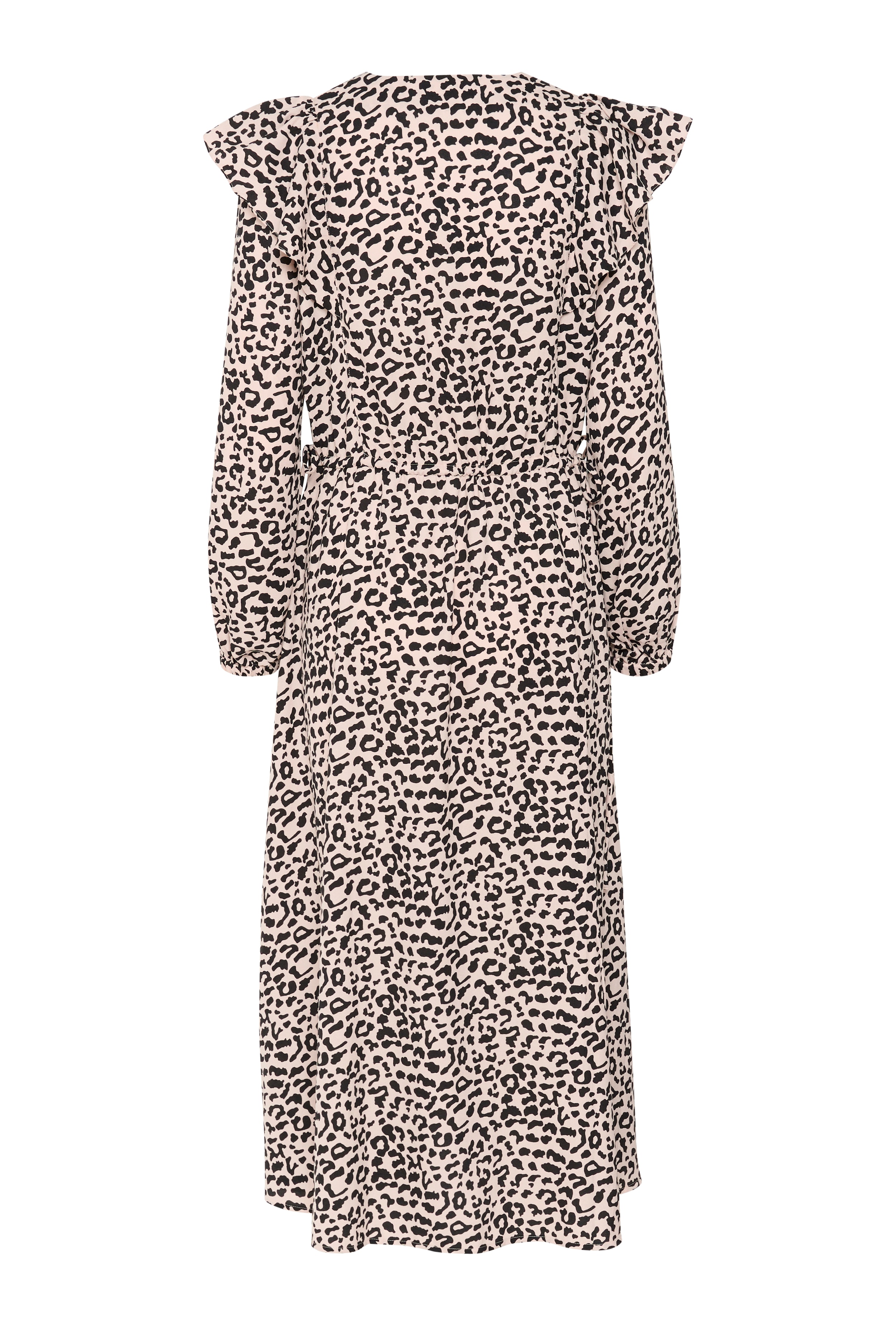 NinahIW V-neck Leopard Dress PACK BACK 30110398-300824