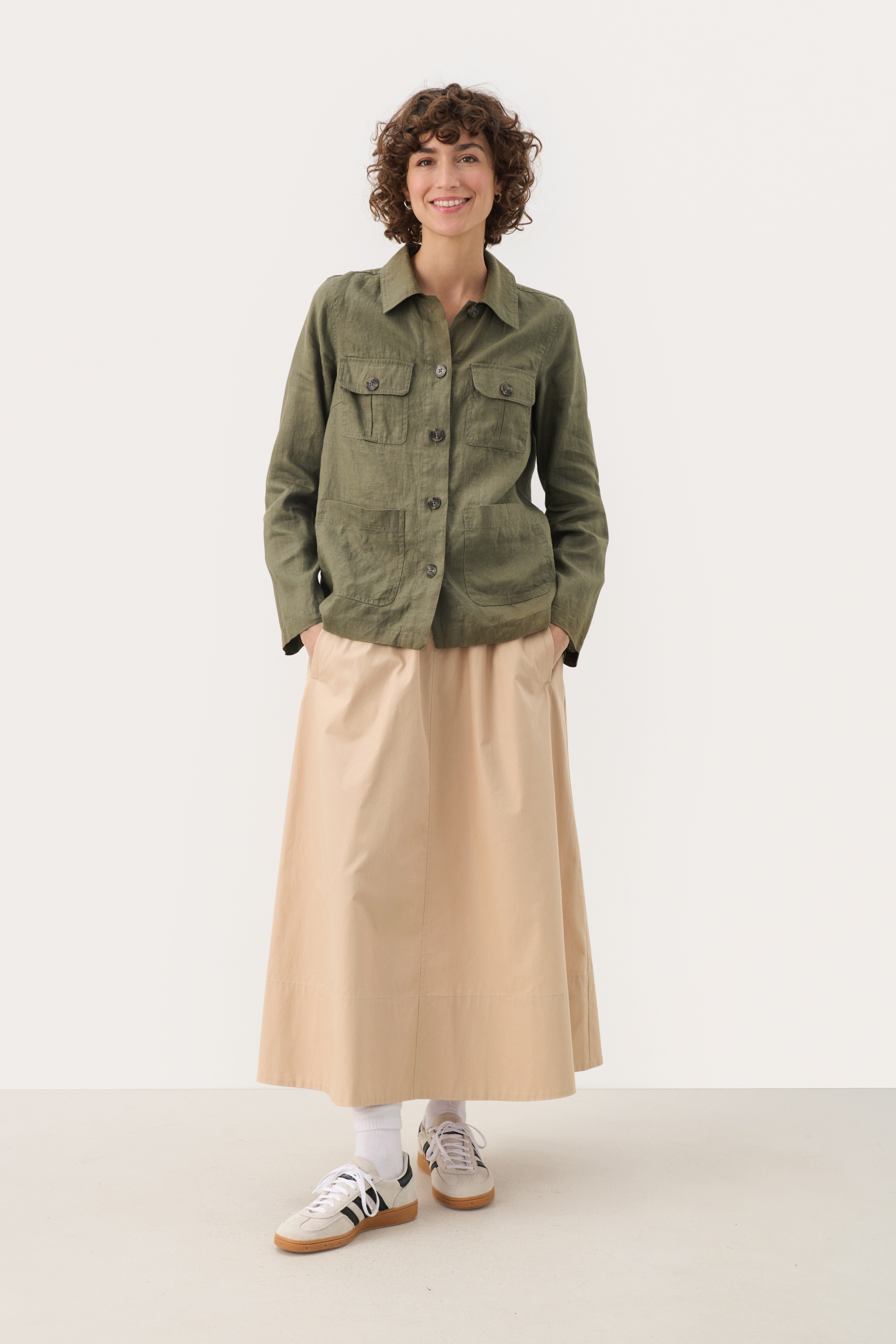 ElnoraPW  Linnen Blazer LOOKBOOK FRONT 30309560-190510