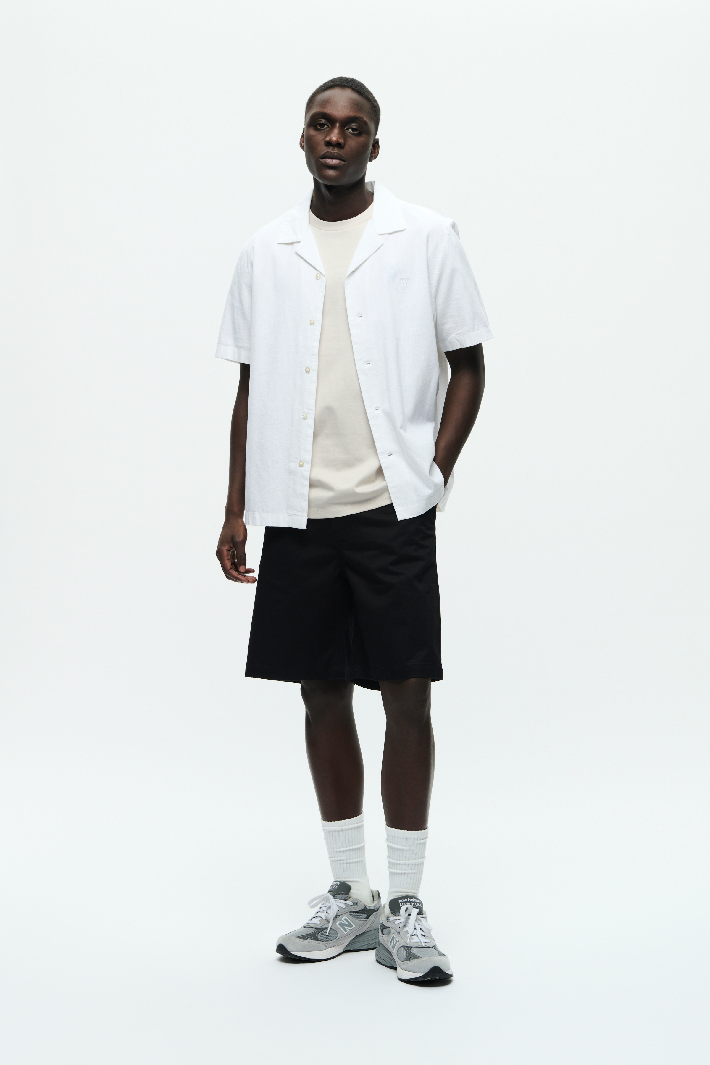 WWaaron Hør Skjorte LOOKBOOK FRONT 30251403-114001