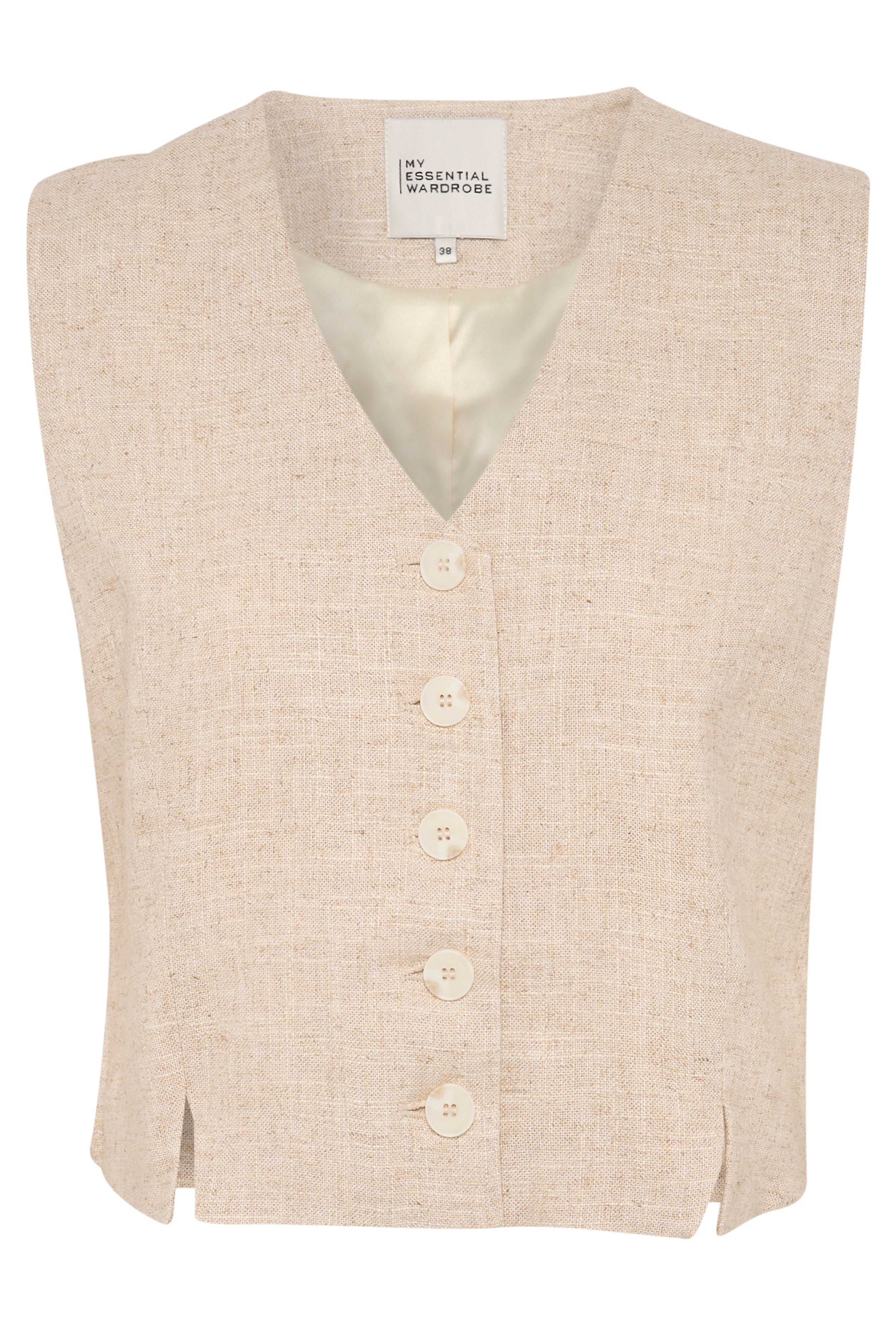 LavitaMW Linen Waistcoat LOOKBOOK FRONT 10704734-1304011