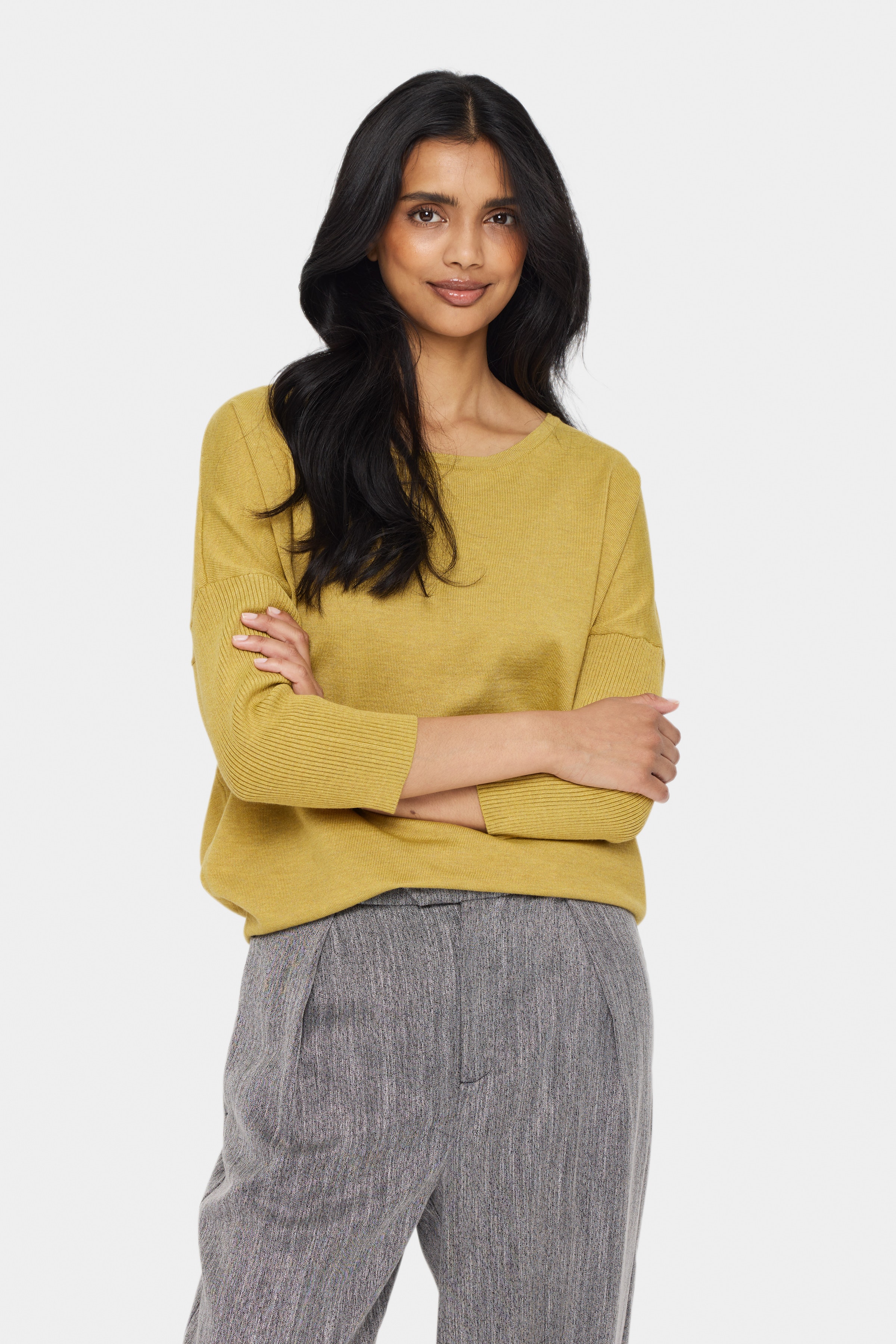 MilaSZ R-Neck Pullover LOOKBOOK FRONT 30500003-1607371