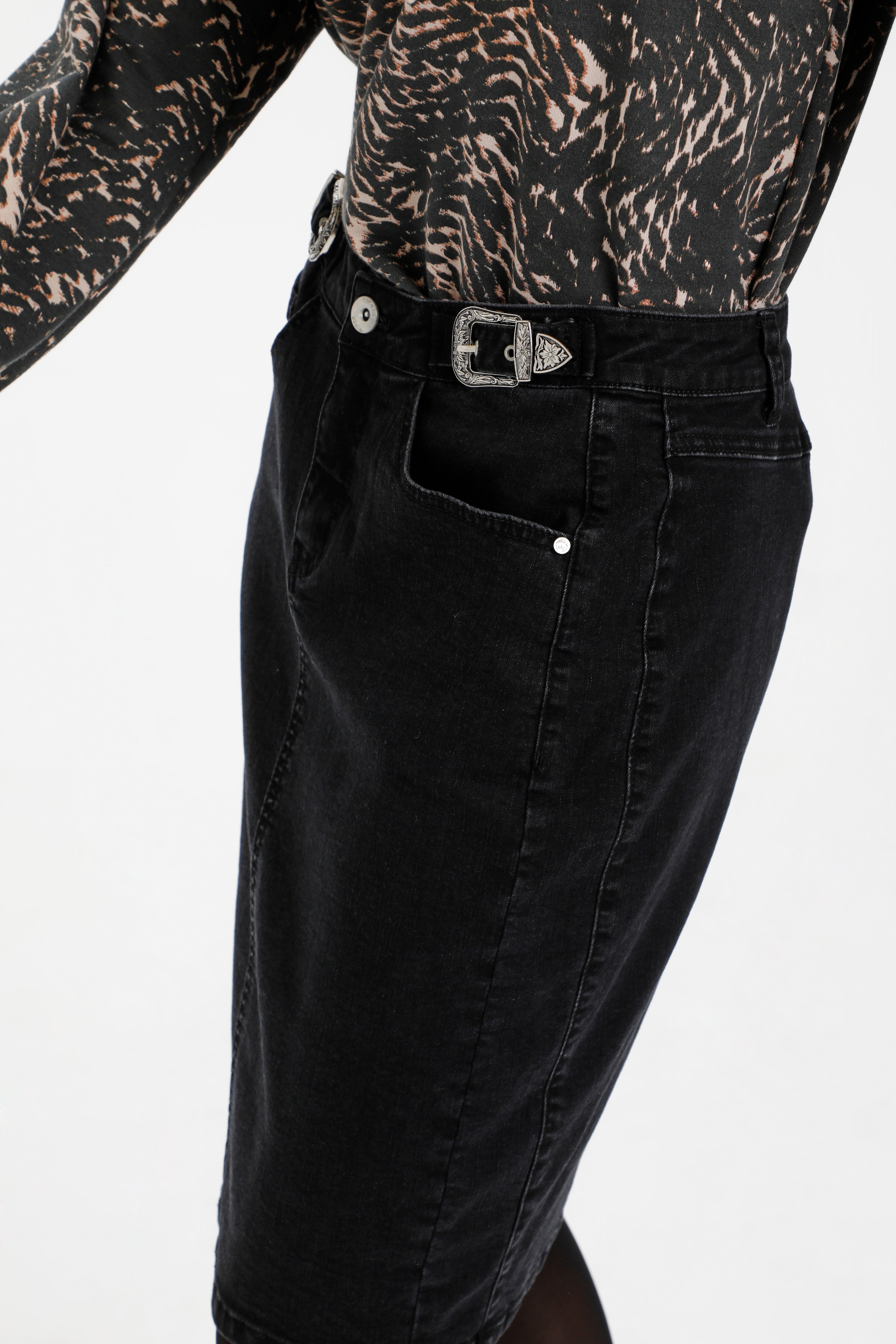 CRKikina Denim skjørt LOOKBOOK DETAIL 10608606-100922
