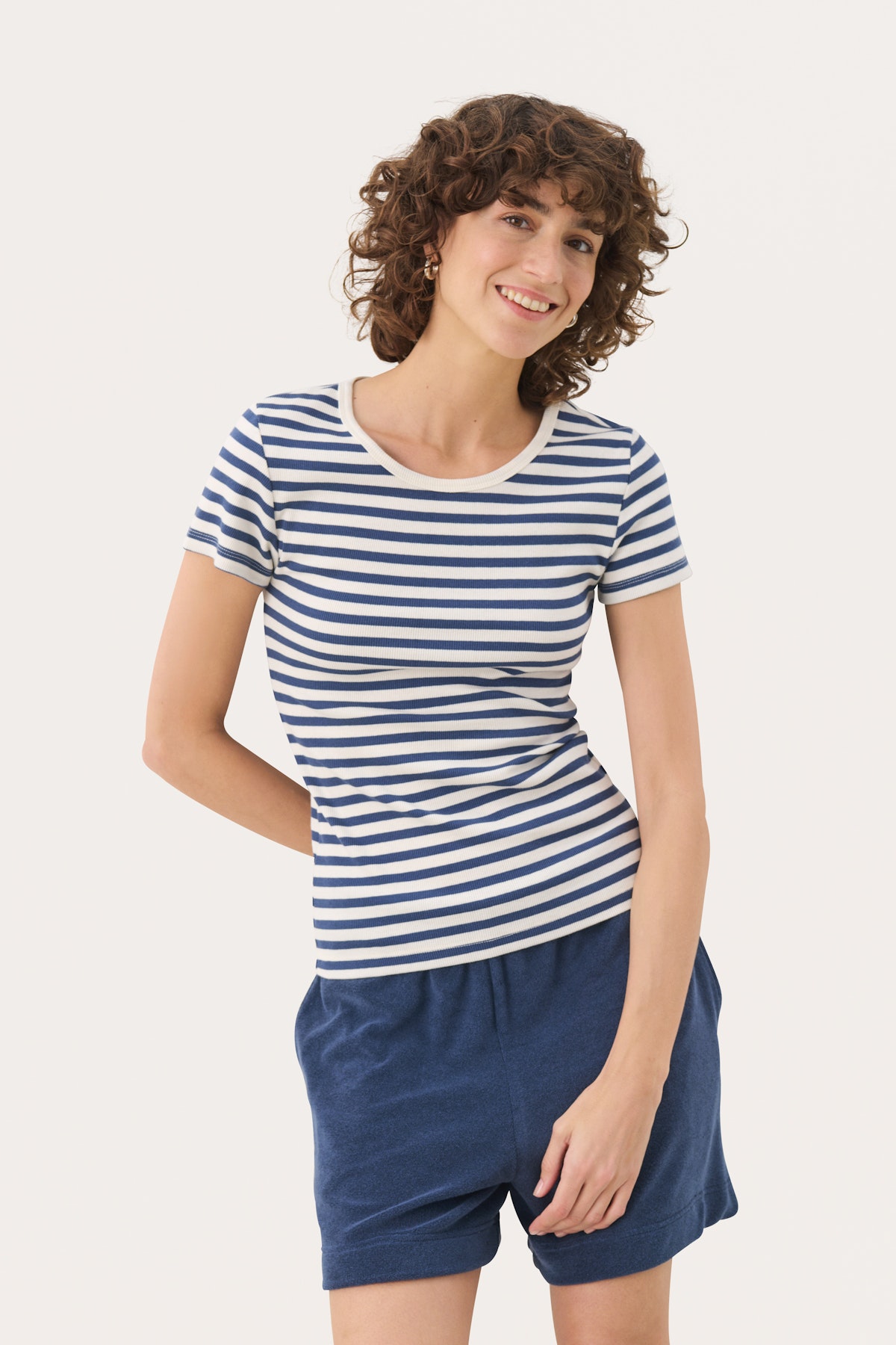 Tシャツ・カットソー IONSEOUL Patty Striped Box Collar T-Shirt Striped T-shirt | Black | Jack & Jones®
