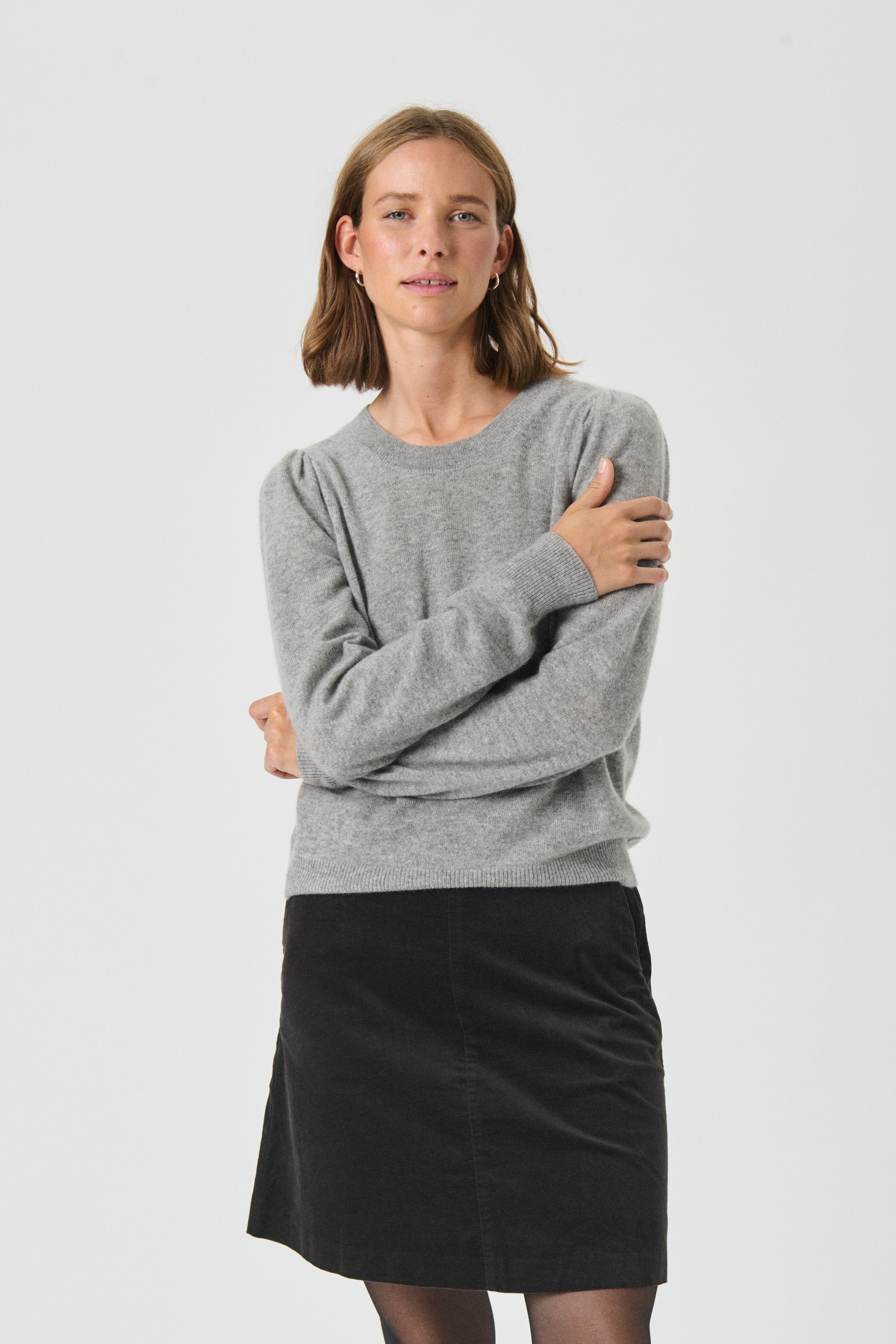 EvinaPW Kashmirstickad tröja LOOKBOOK FRONT 30307337-1715001