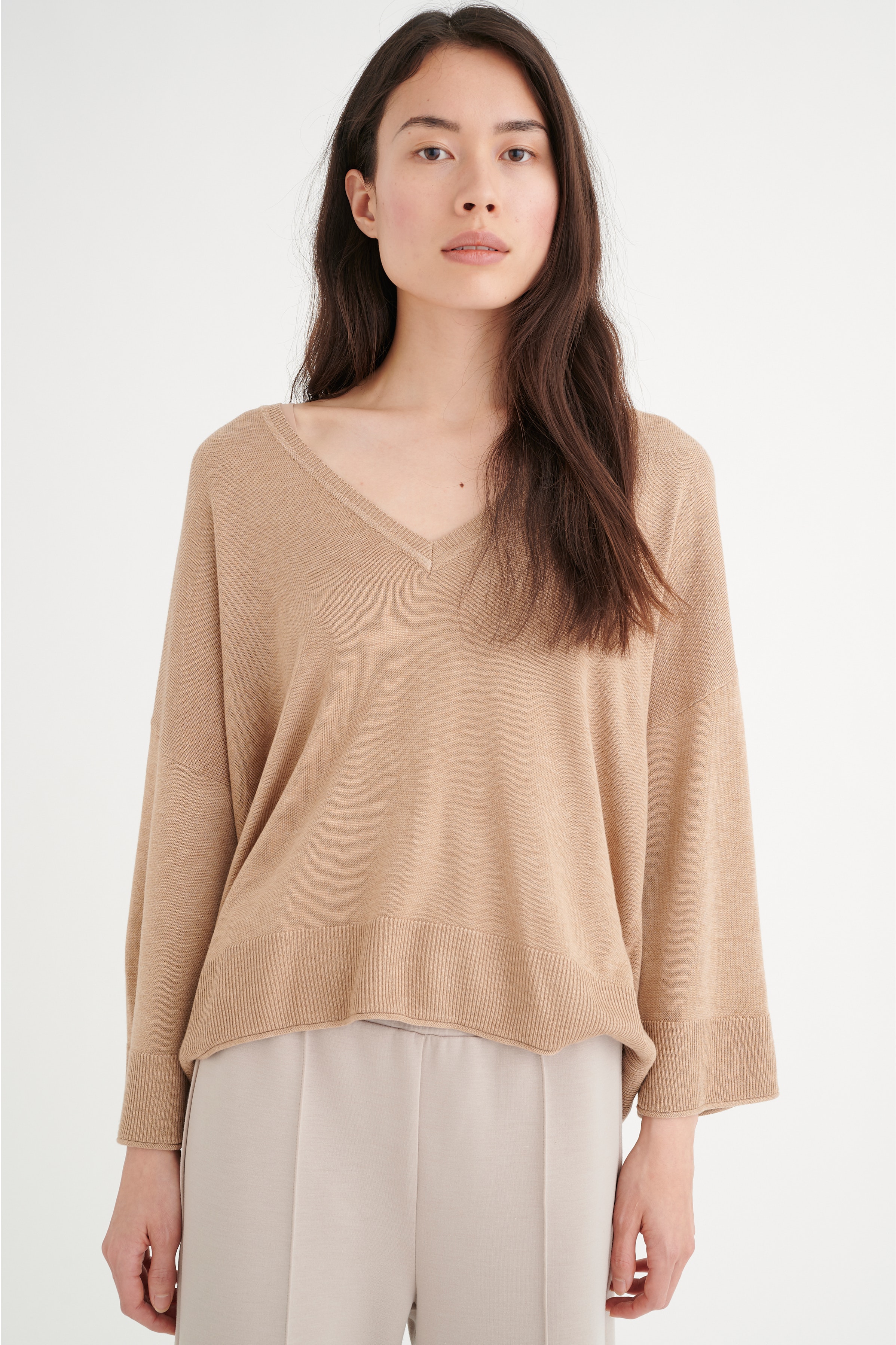 IlzeIW Stickad pullover LOOKBOOK FRONT 30106504-300951