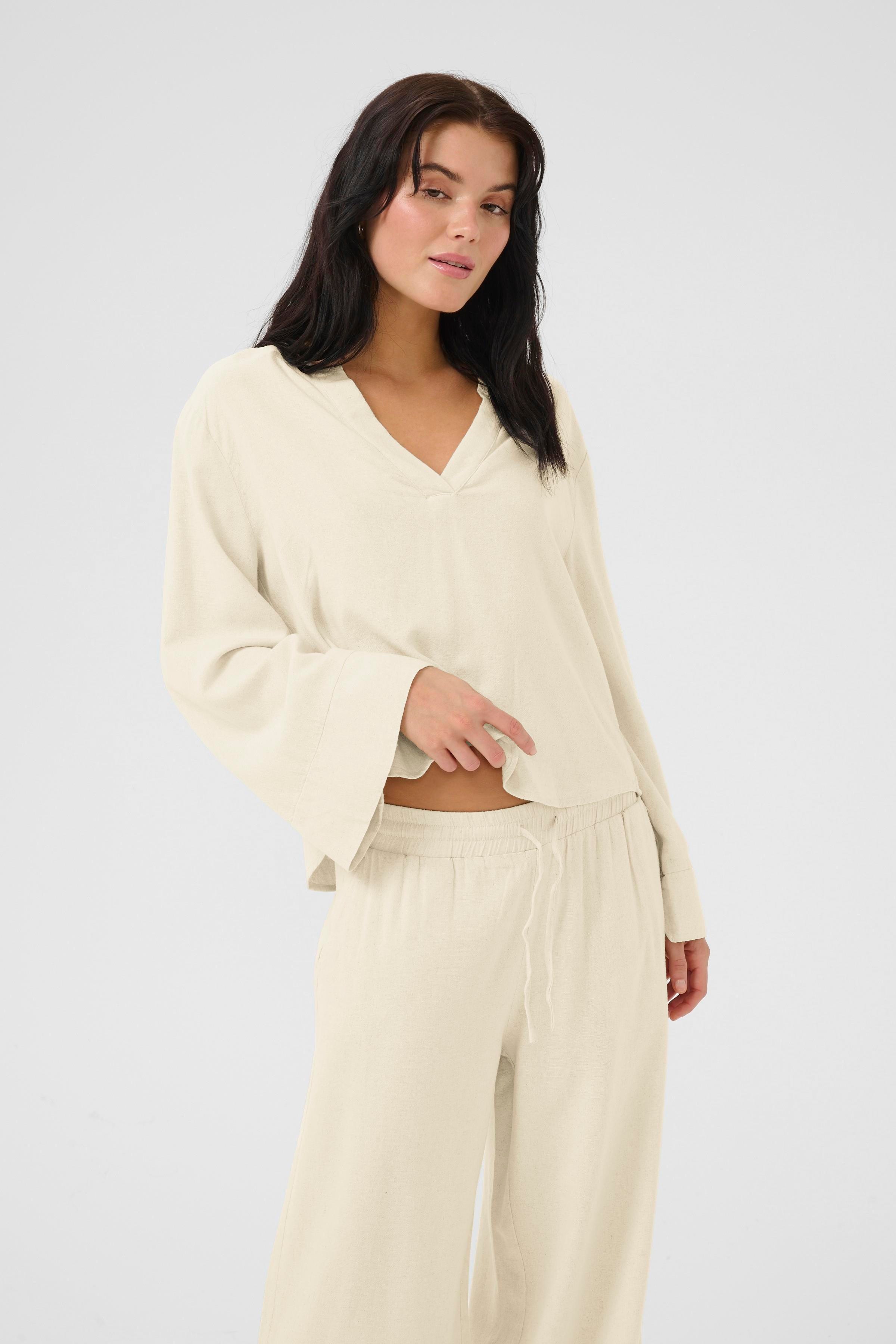 DiasMW Linen Blouse LOOKBOOK FRONT 10704714-1243011