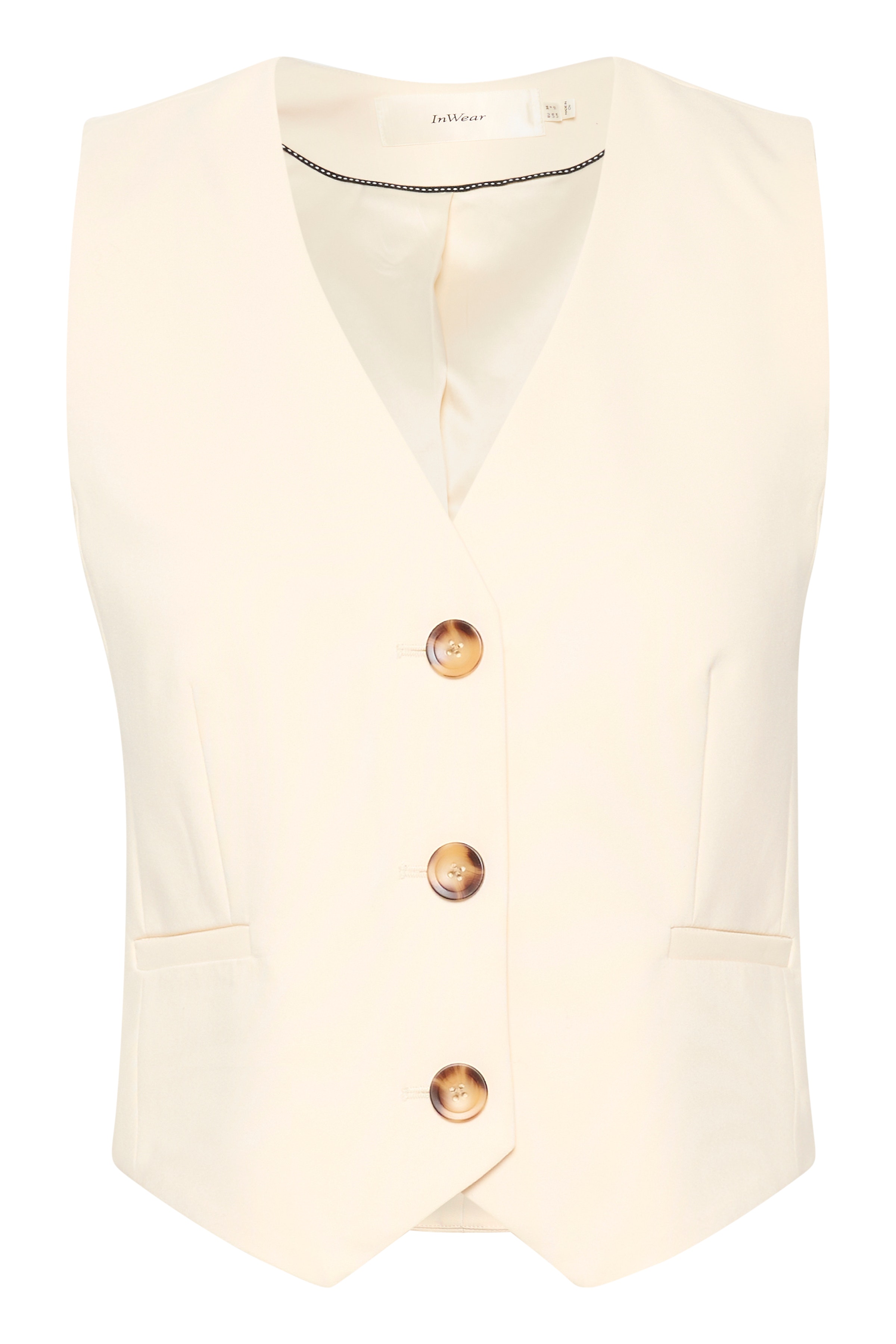 ZellaIW Waistcoat in eggshell colour