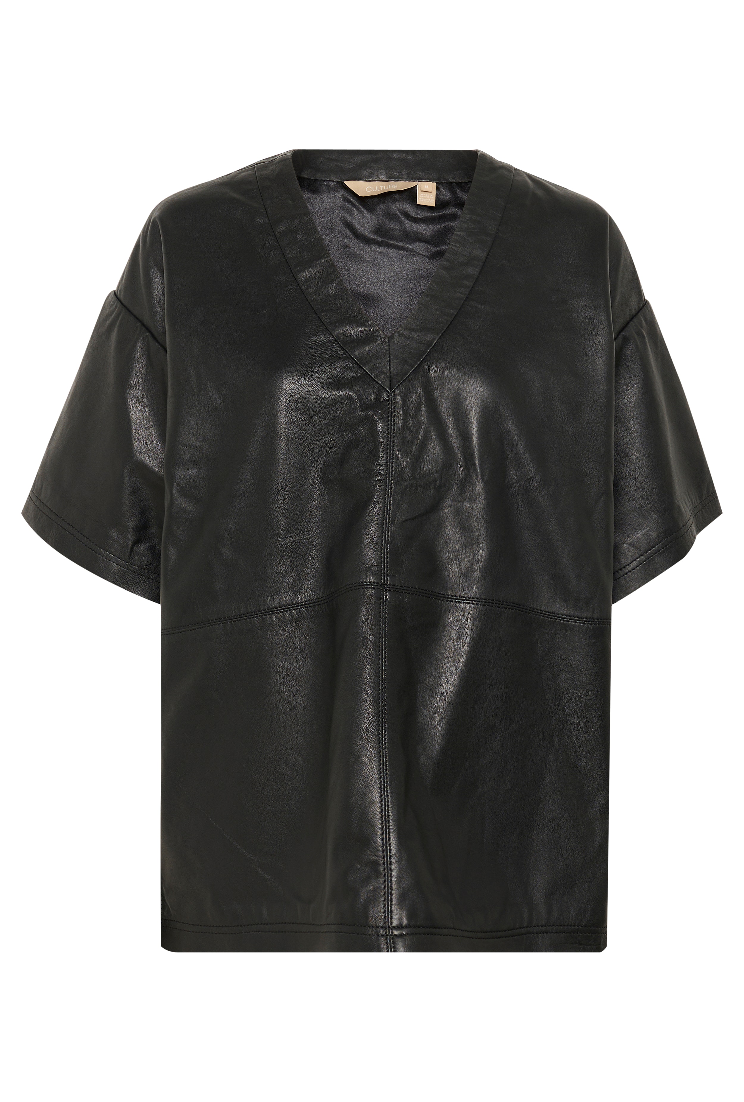 CUatam Bluse i læder LOOKBOOK FRONT 50112121-500012