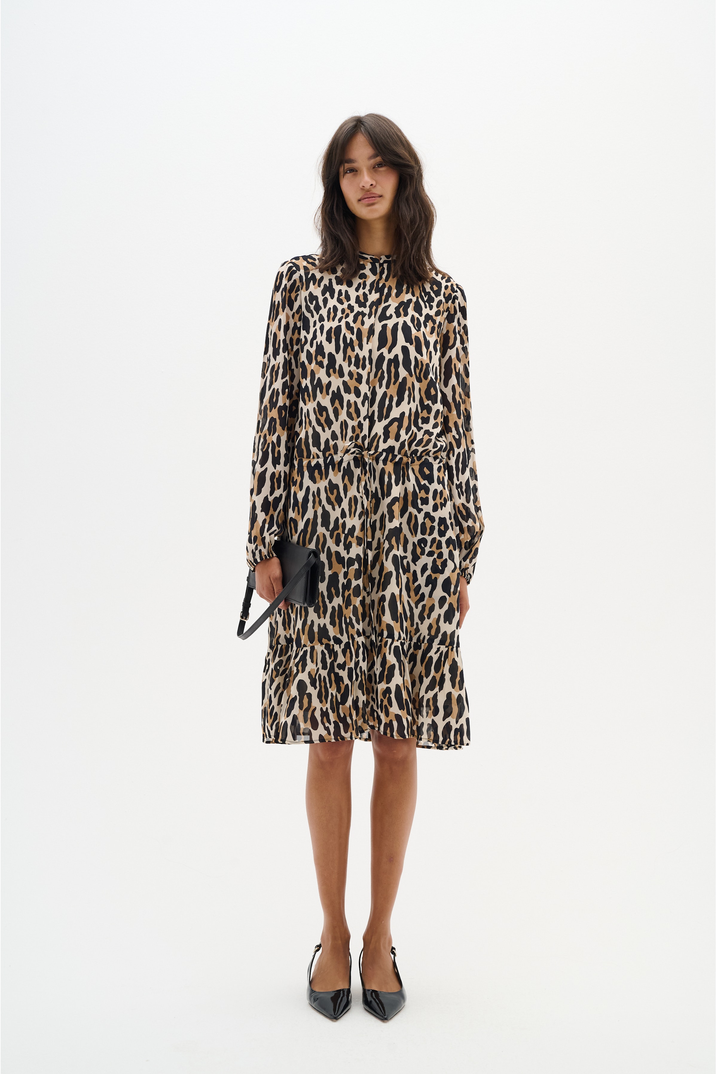 ClarieIW Short leopard Klänning LOOKBOOK FRONT 30110135-303436