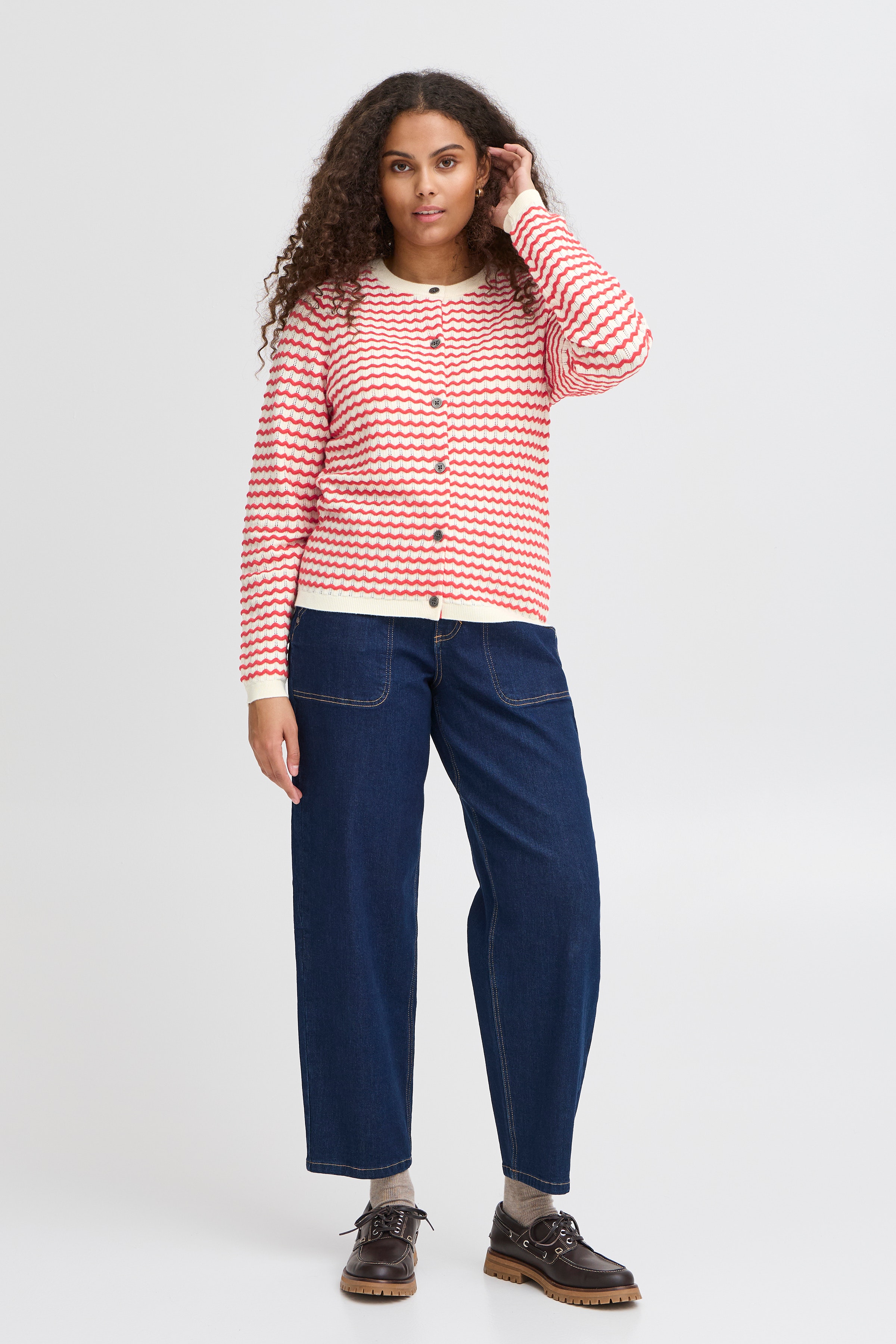 FRLUMA Strickjacke LOOKBOOK FRONT 20615583-201203