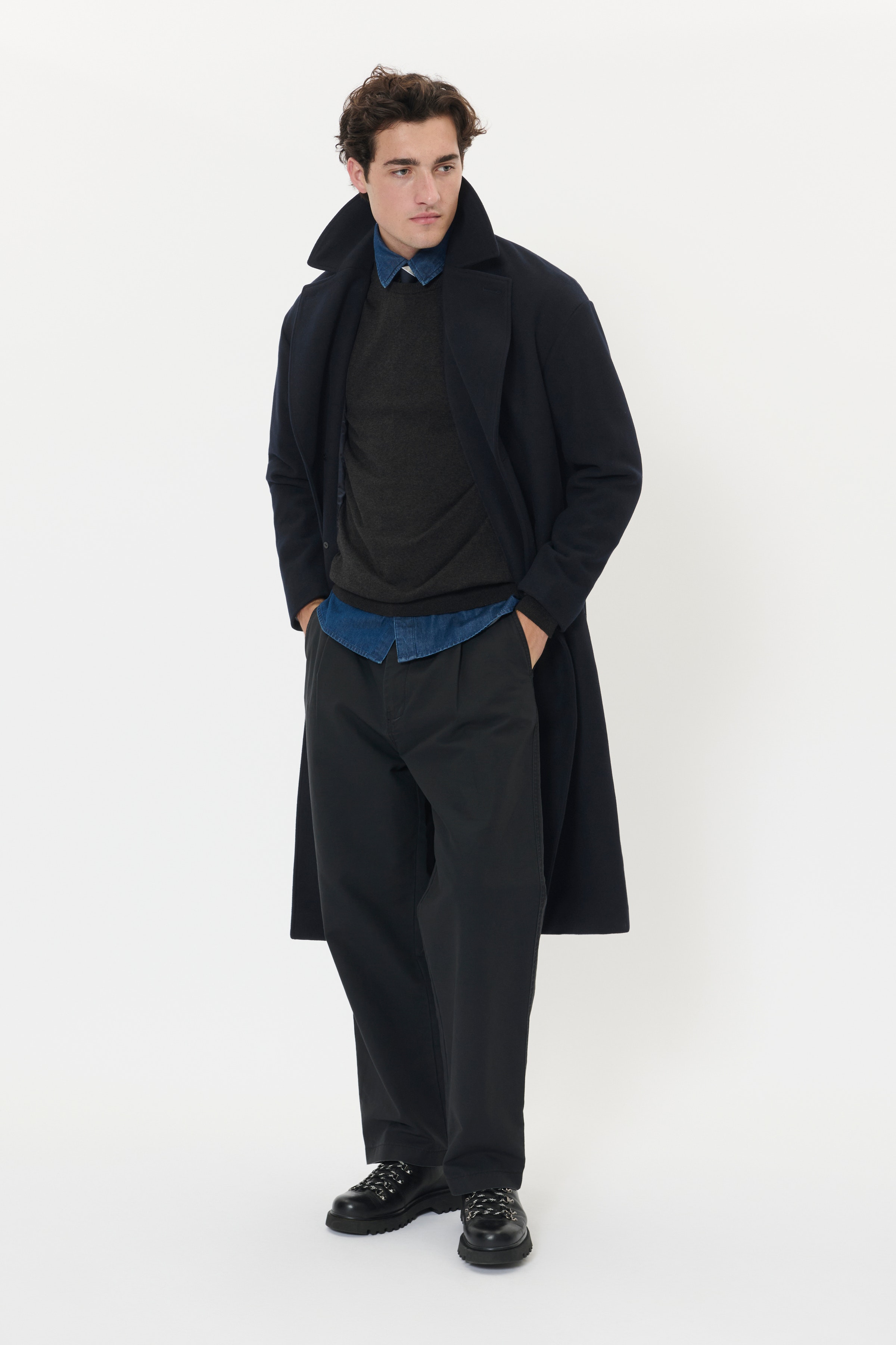 MABurnley Dobbelt­radet Uldfrakke LOCATION NONE 30208858-194011