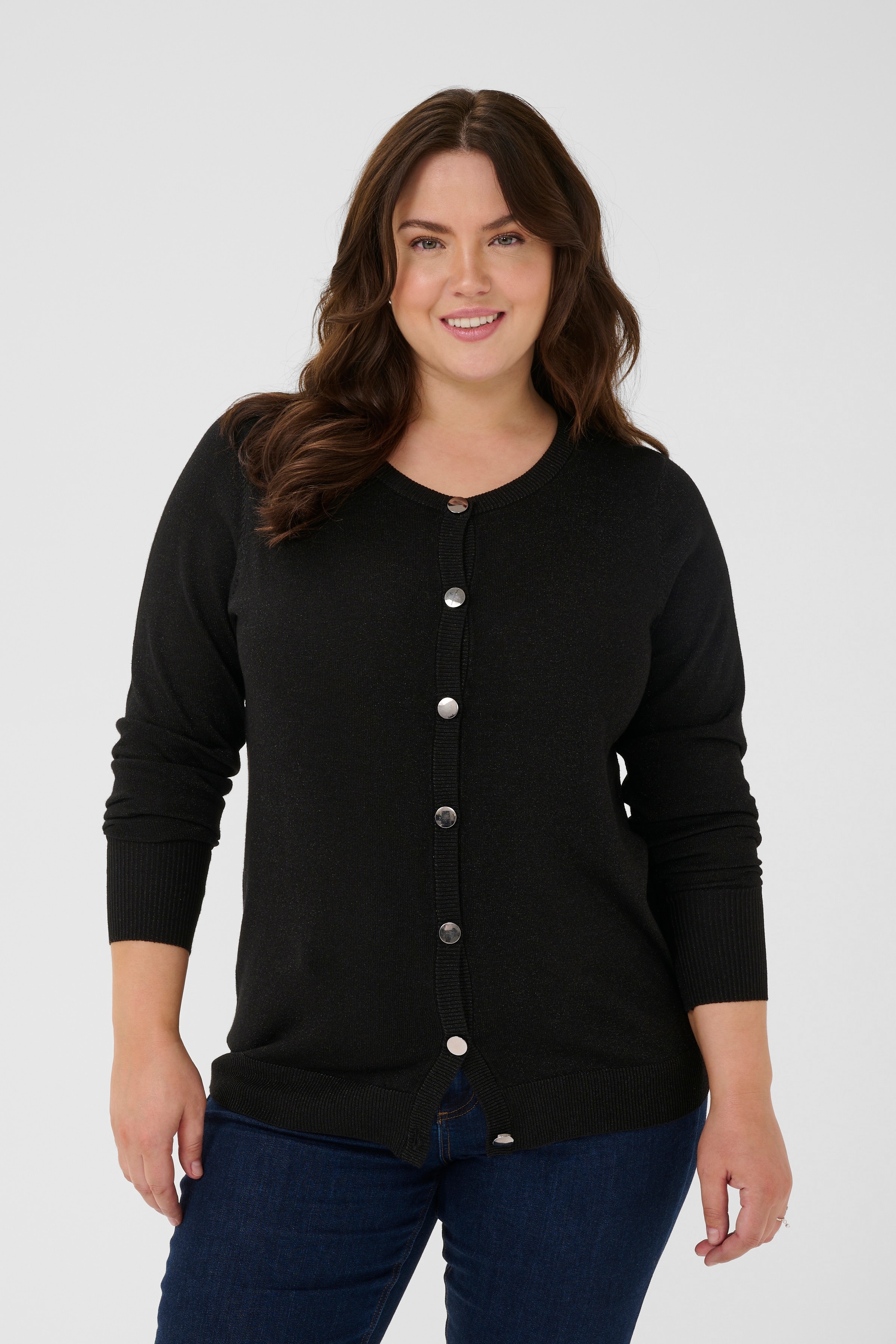 KCregitta Glitzer Cardigan LOOKBOOK FRONT 10583800-100121