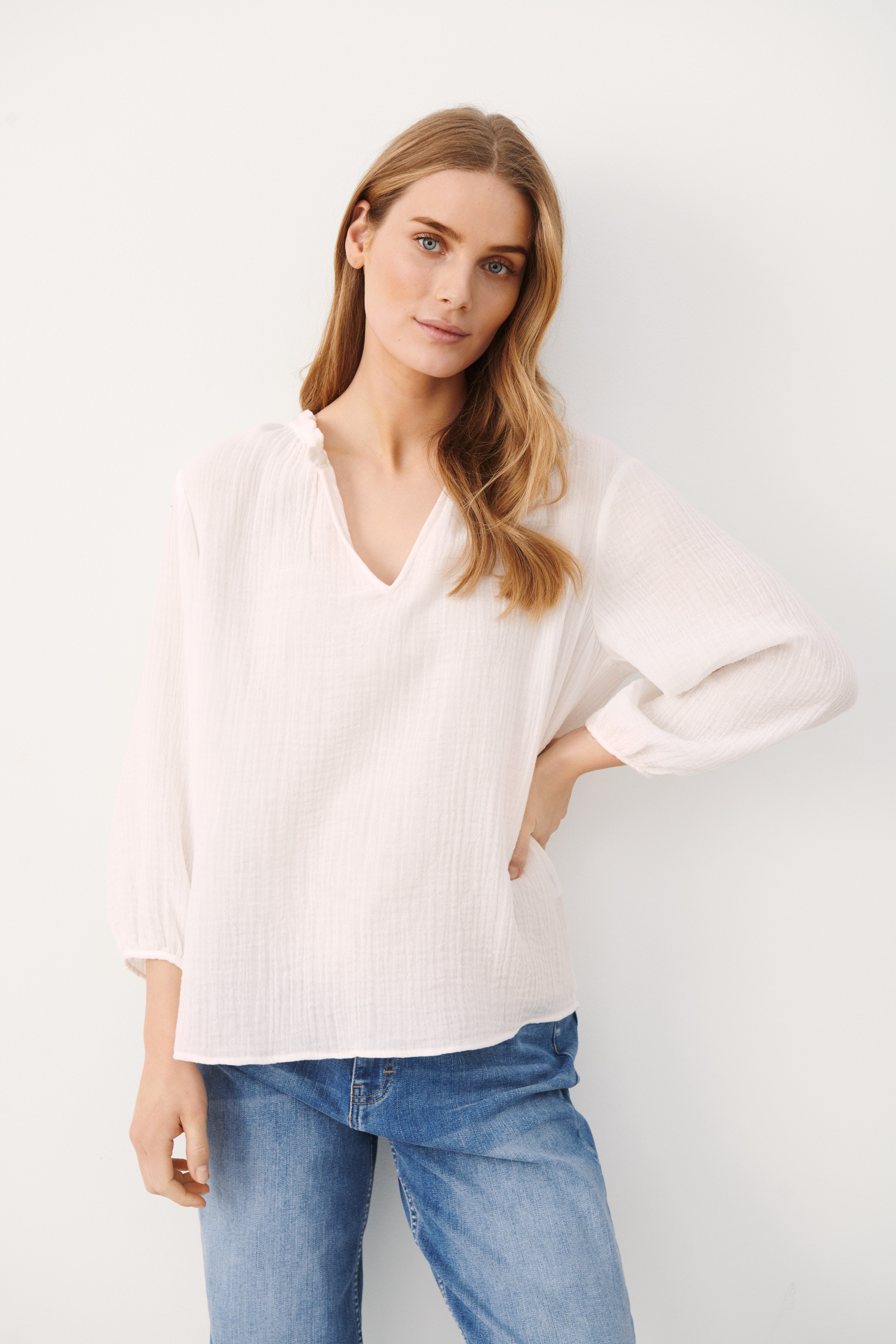 JosiePW Långärmad blus LOOKBOOK FRONT 30306154-110602