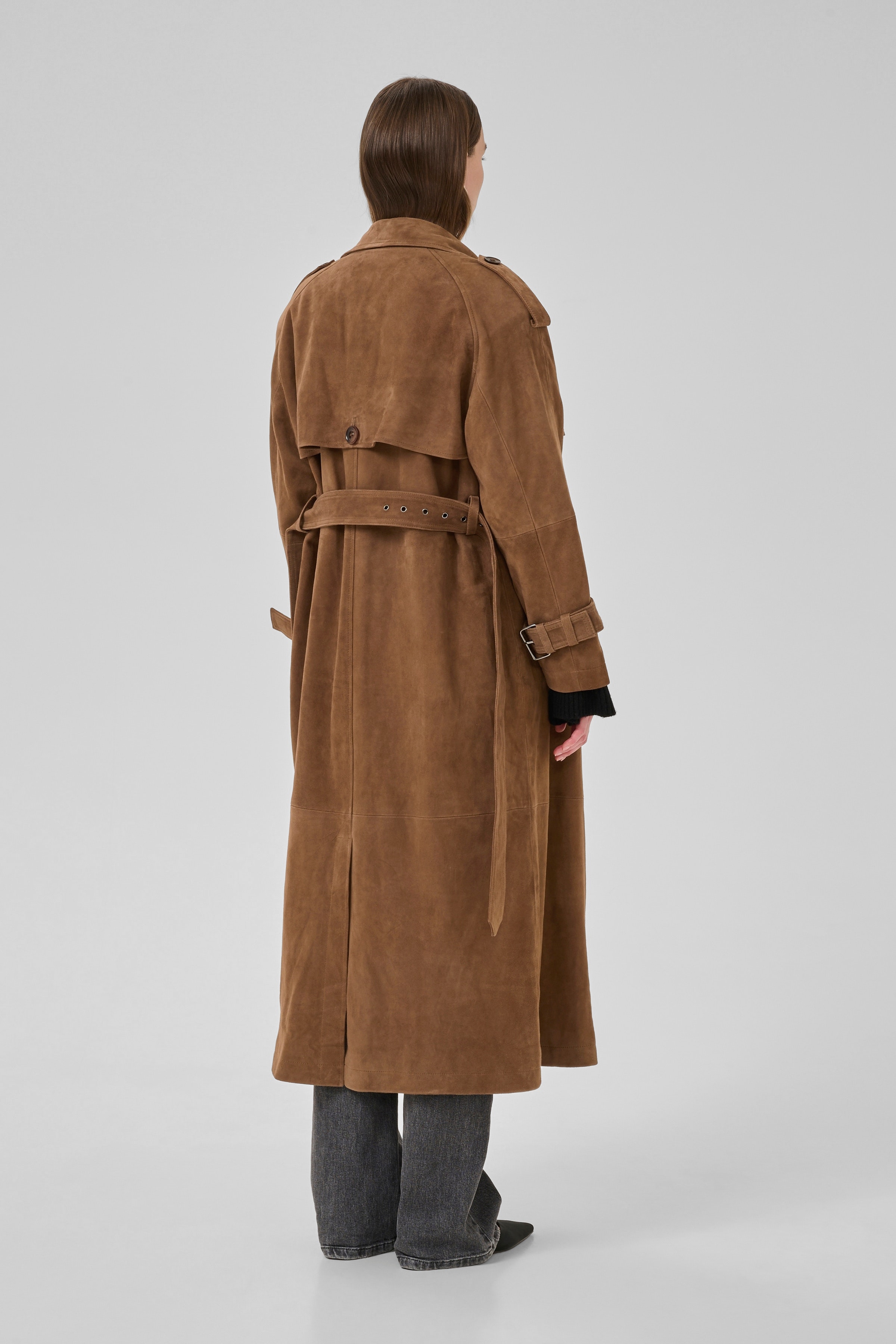 TaraMW Wildleder-Trenchcoat LOOKBOOK BACK 10704830-108673