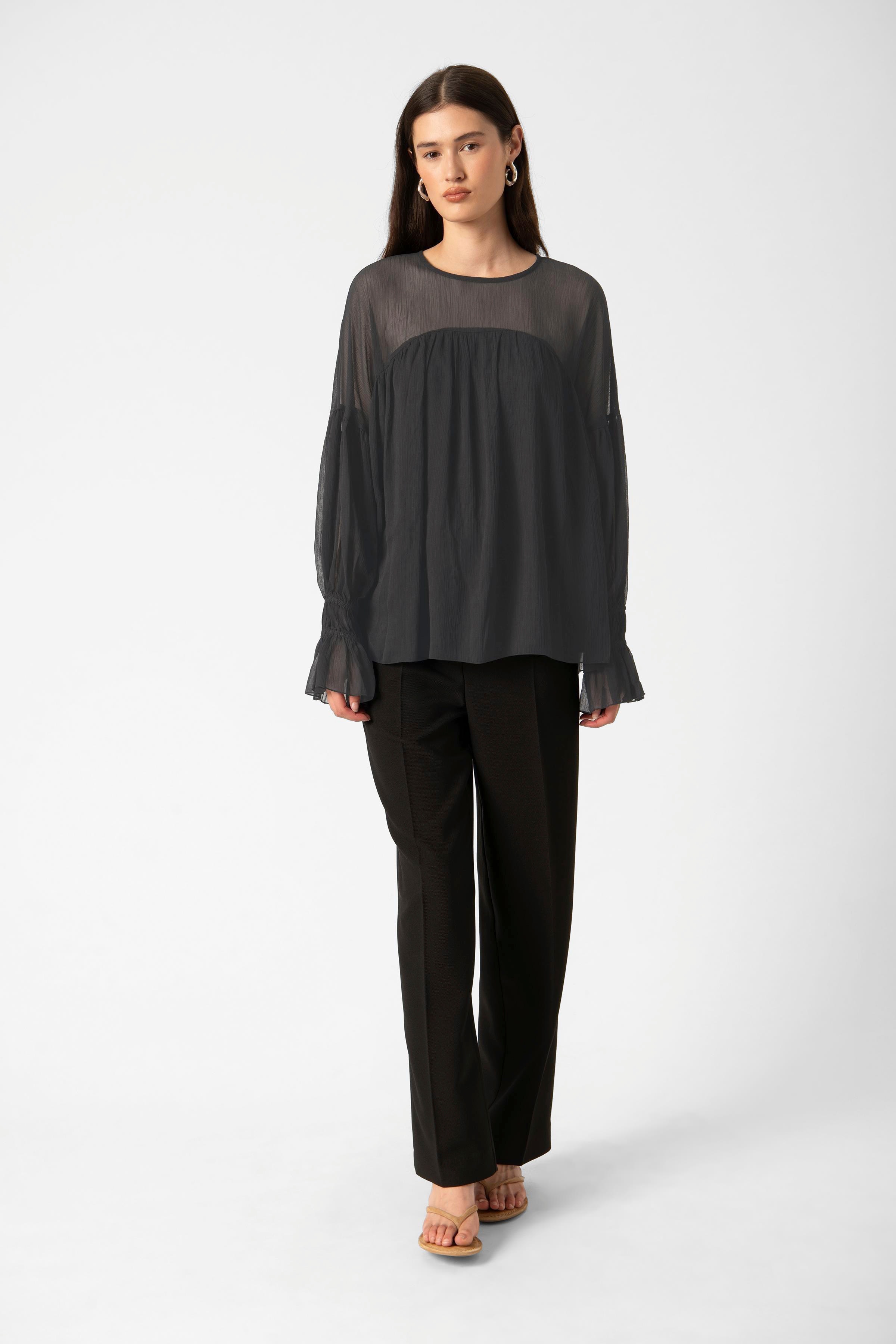 SLHarietta Bluse LOOKBOOK FRONT 30408815-194008