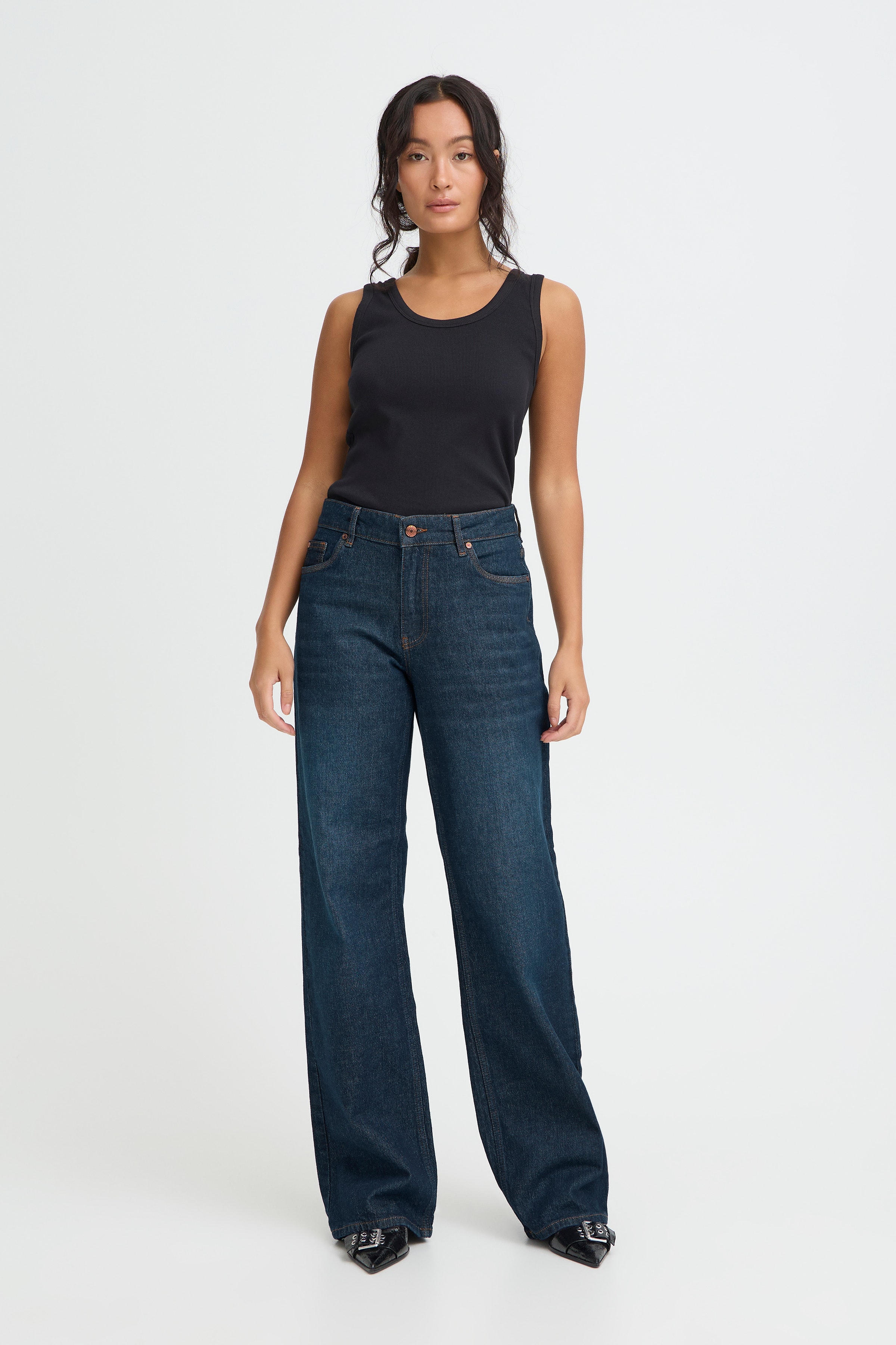 PZVEGA HW Jeans Wide Leg LOOKBOOK FRONT 50207173-200002